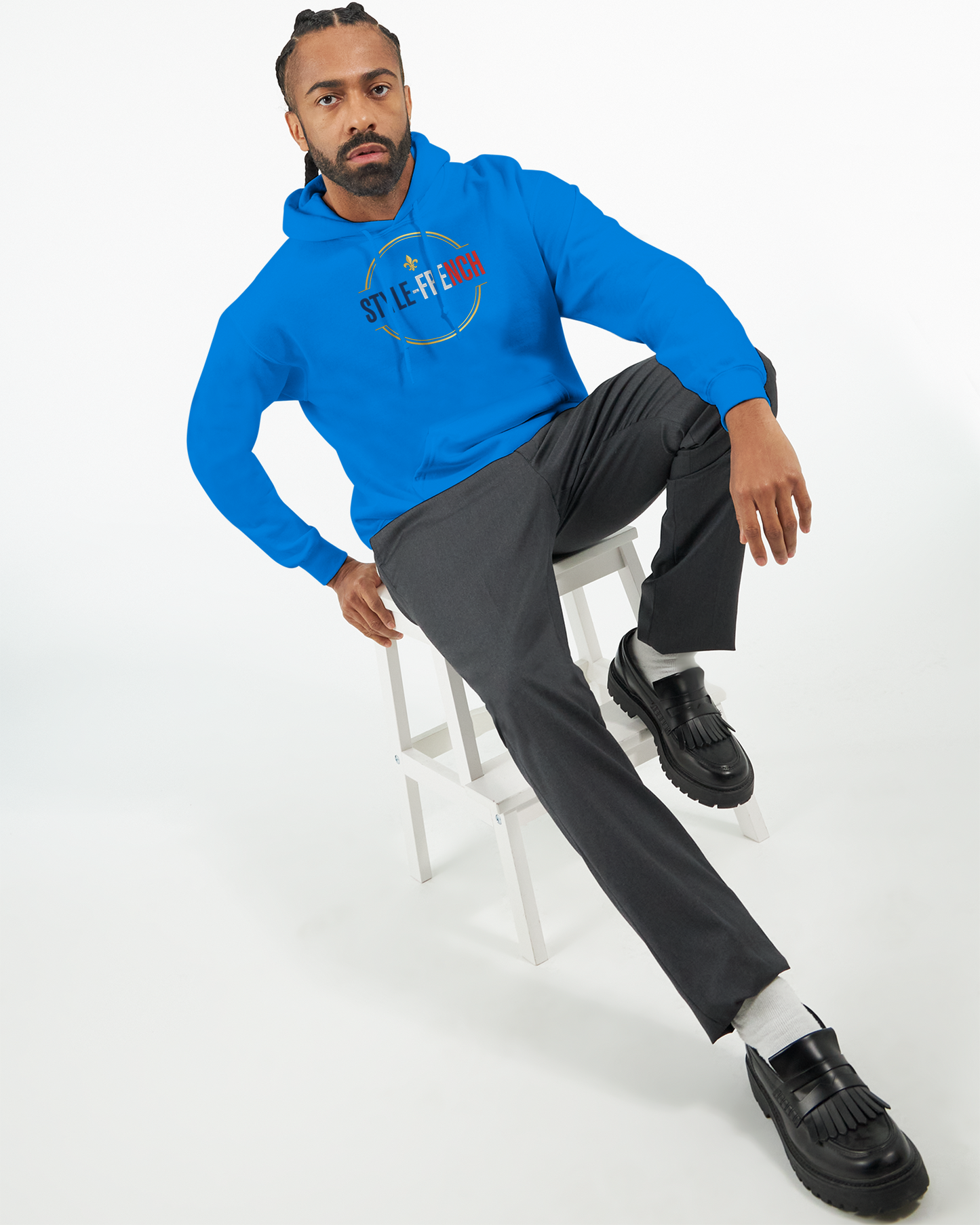 Sweat à Capuche Homme "Chauvin et Fier l'être" – Confort Premium et Design Patriotique