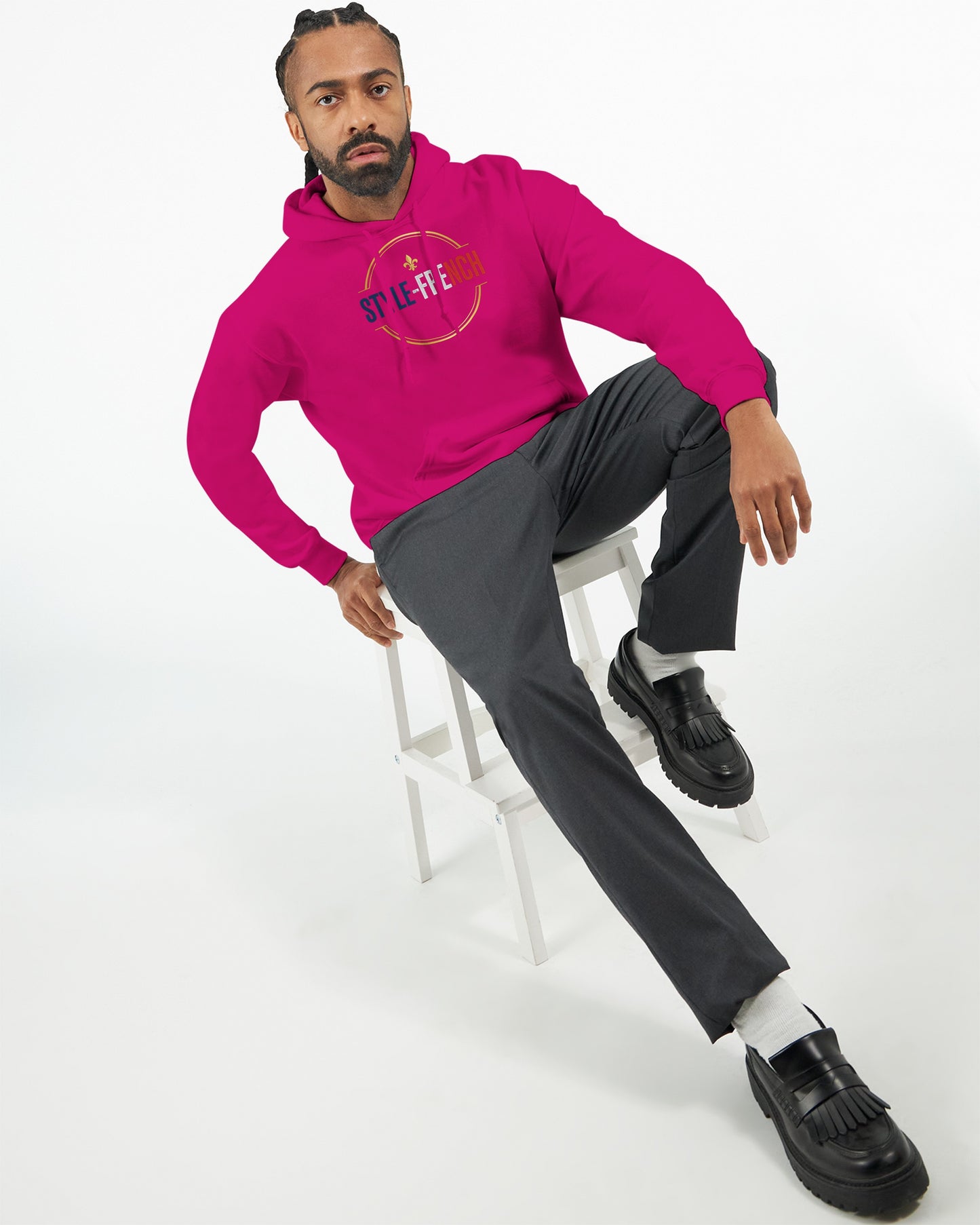 Sweat à capuche Debout la France pour homme – Hoodie premium en coton mélangé