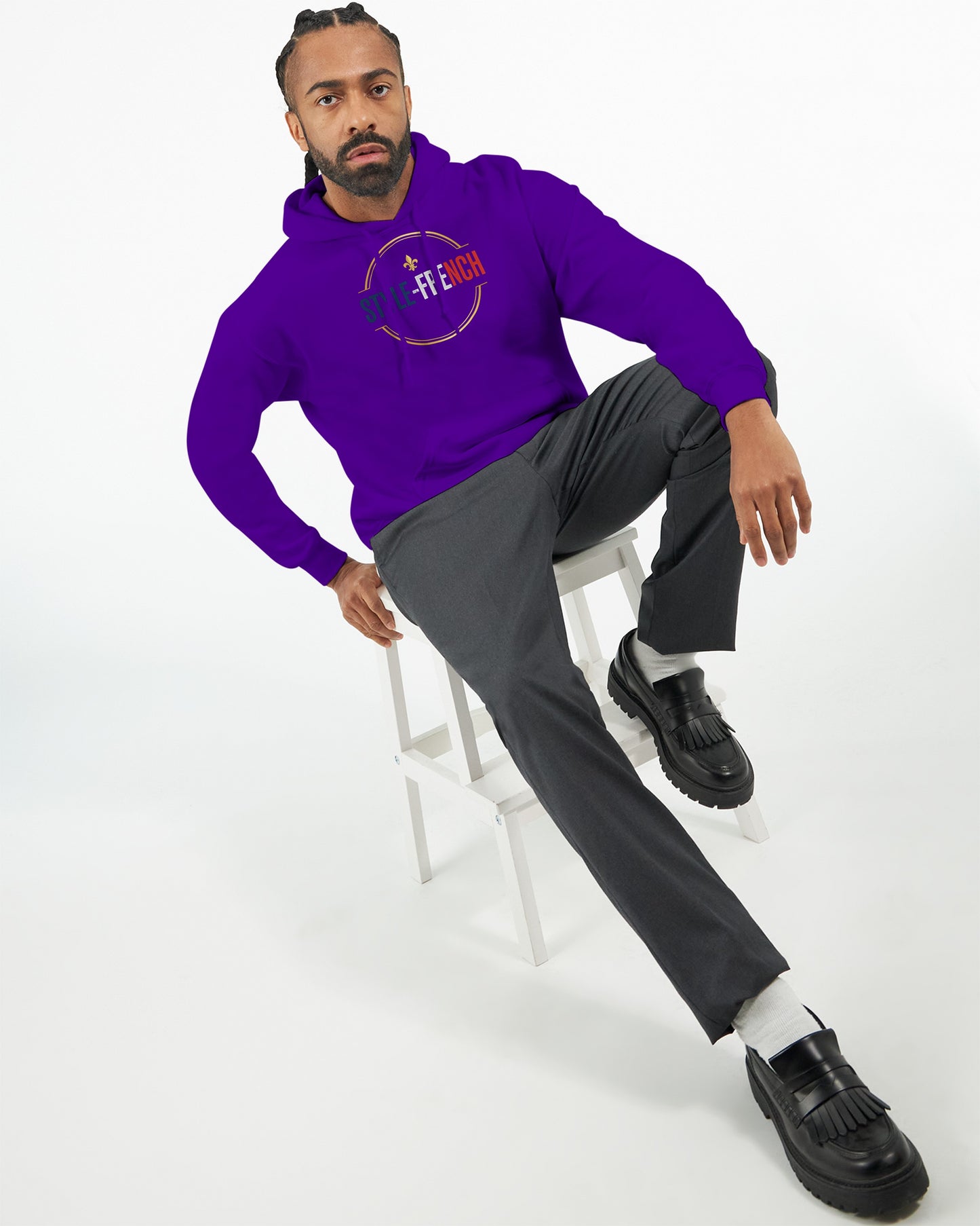 Sweat à capuche Debout la France pour homme – Hoodie premium en coton mélangé