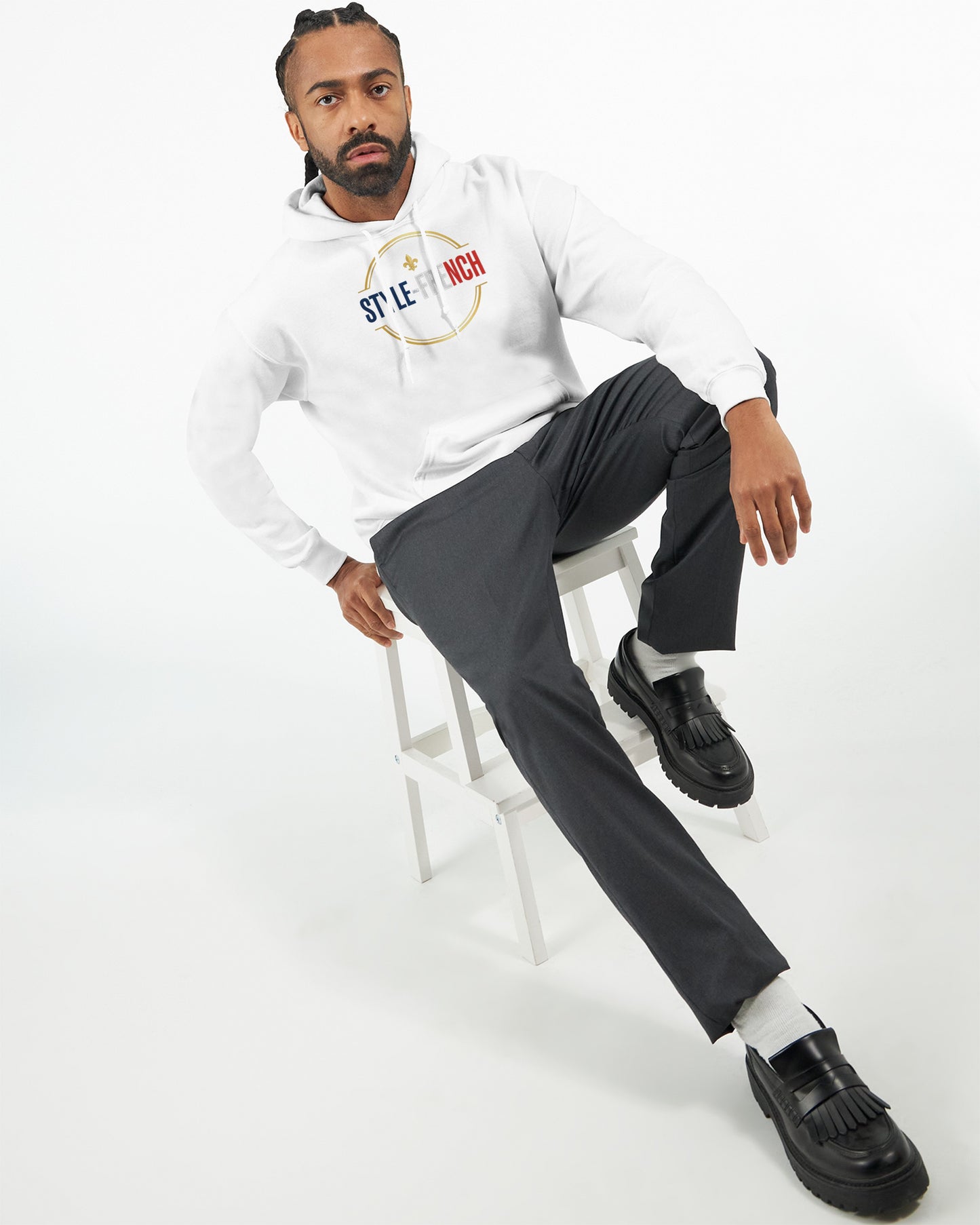 Sweat à capuche Debout la France pour homme – Hoodie premium en coton mélangé