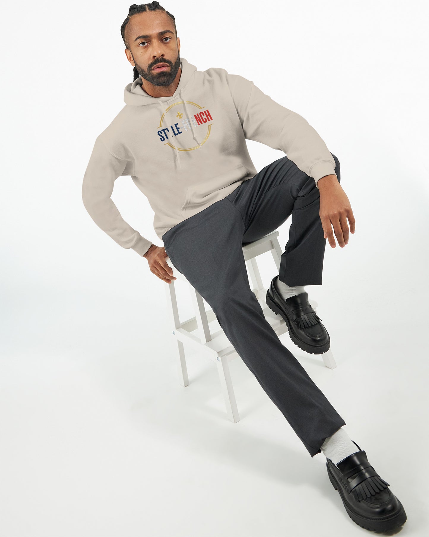 Sweat à capuche Debout la France pour homme – Hoodie premium en coton mélangé