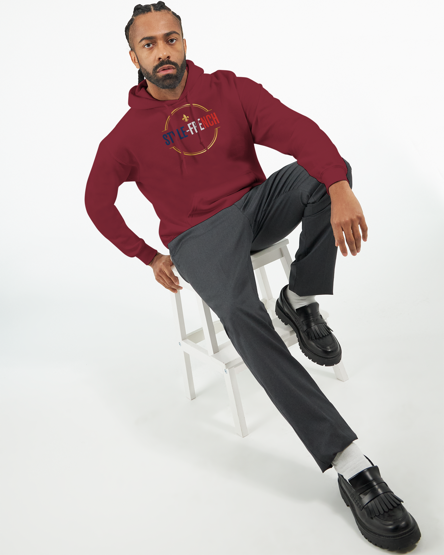 Sweat à Capuche Homme « Né en France » – Premium Confort et Style