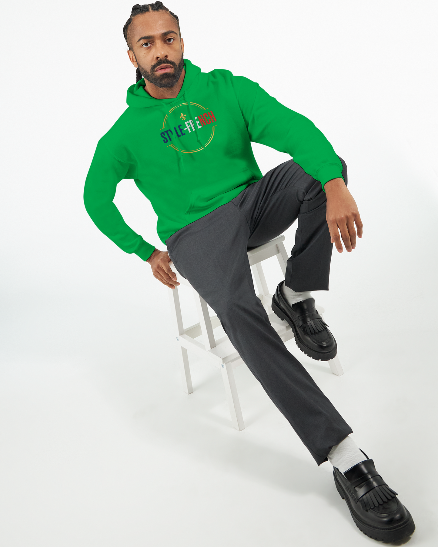 Sweat à Capuche Homme « Né en France » – Premium Confort et Style