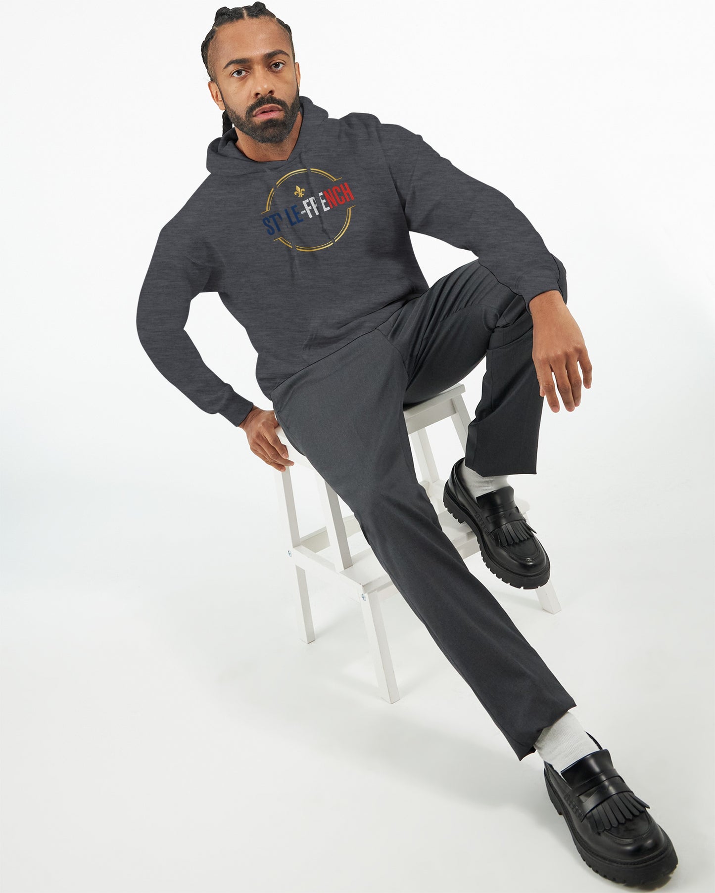 Sweat à capuche Debout la France pour homme – Hoodie premium en coton mélangé