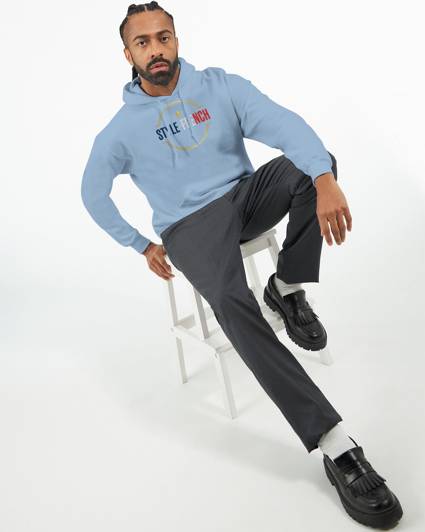 Sweat à capuche Debout la France pour homme – Hoodie premium en coton mélangé