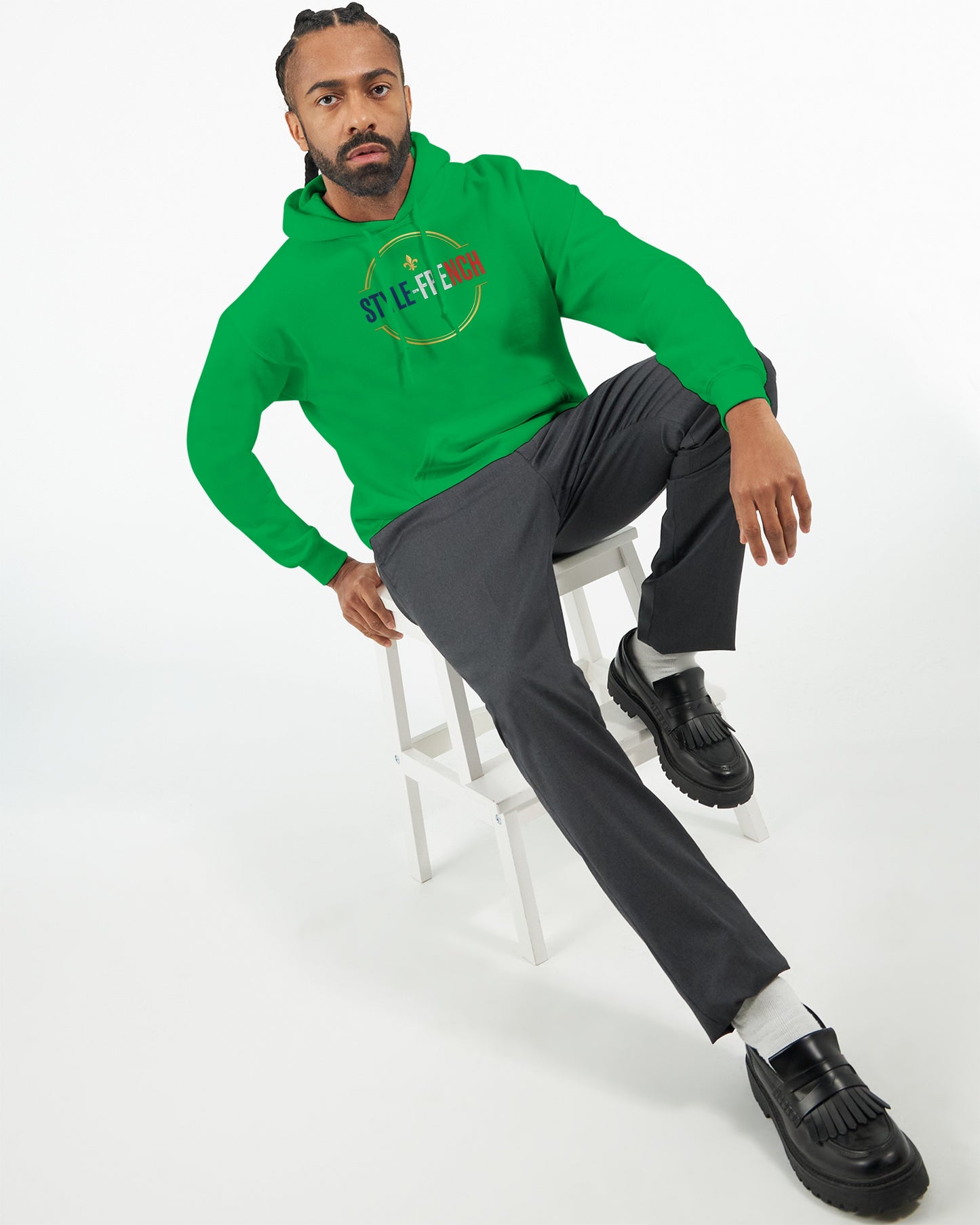 Sweat à capuche Debout la France pour homme – Hoodie premium en coton mélangé
