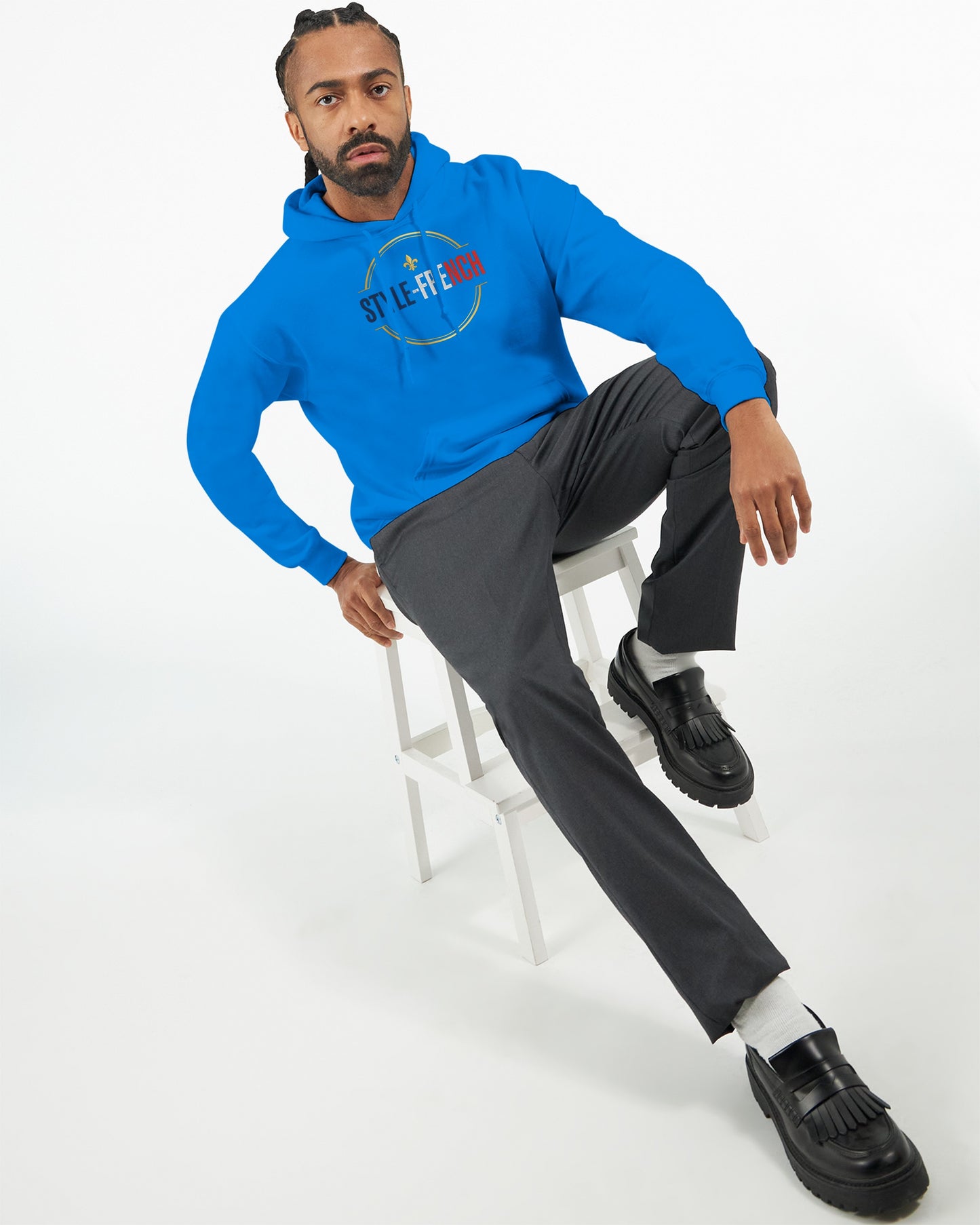 Sweat à capuche Debout la France pour homme – Hoodie premium en coton mélangé