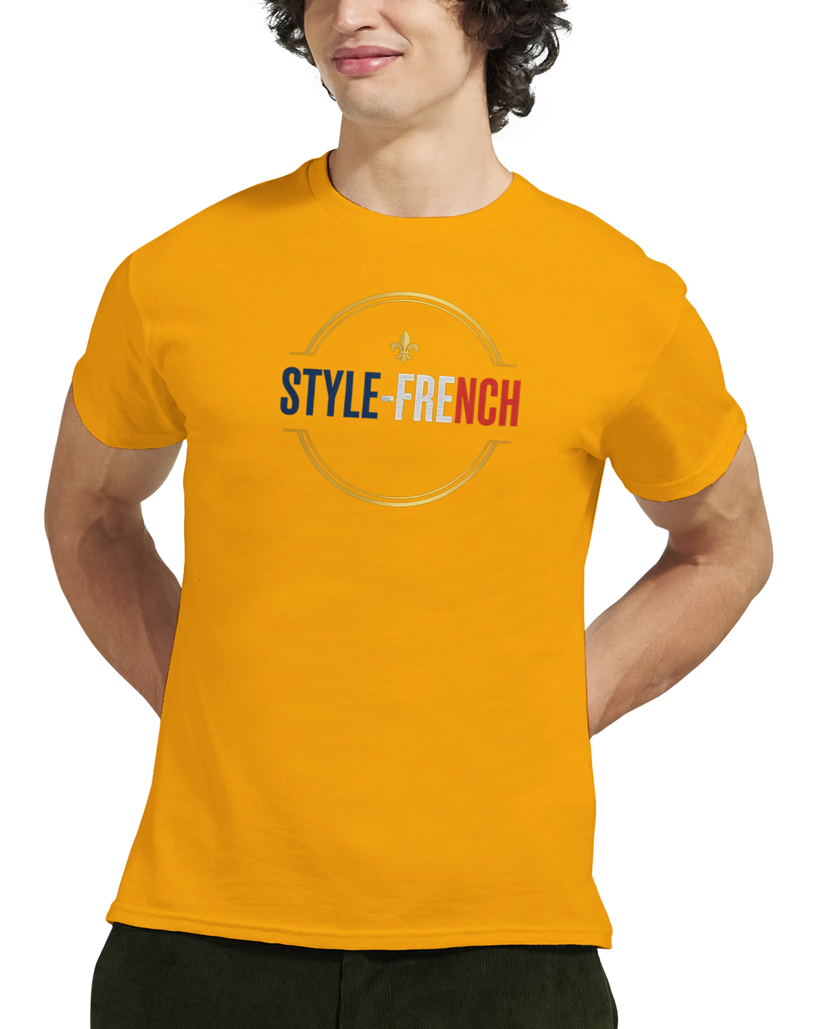 T-Shirt Premium 'Né en France' – Coton Épais à Coupe Classique