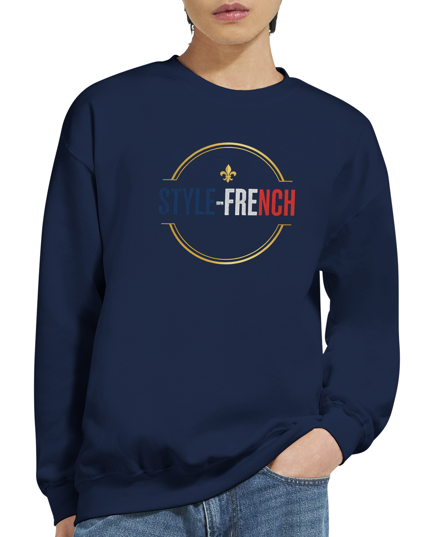Sweat-shirt Reims – Sweat à col rond confortable en coton mélangé