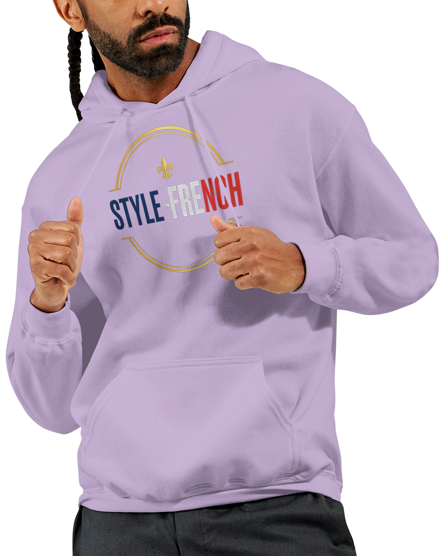 Sweat à Capuche Homme Vive la France – Confort et Style Tricolore