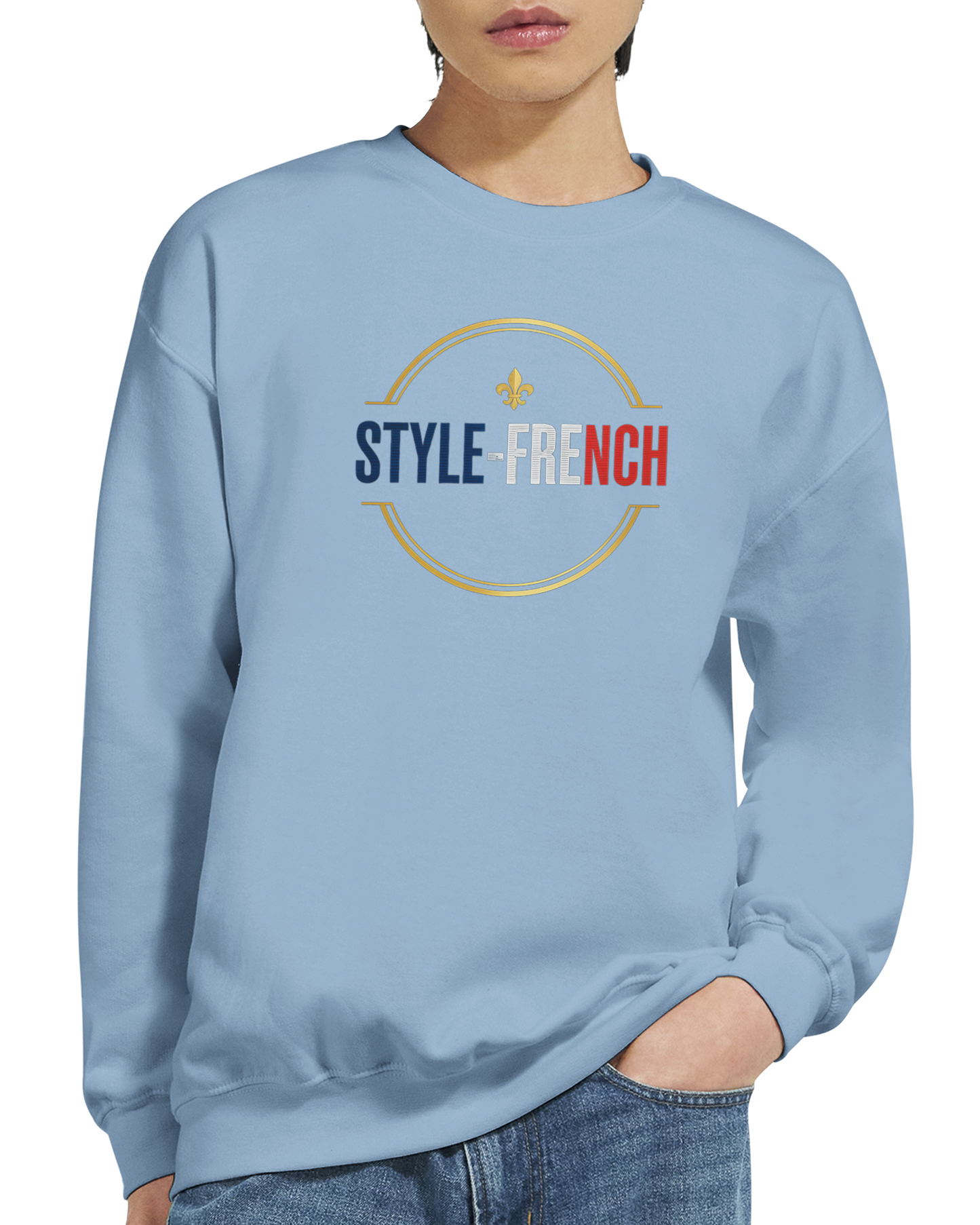 Sweat-shirt Chauvin et Fier de l'Être - Sweat à Col Rond Classique