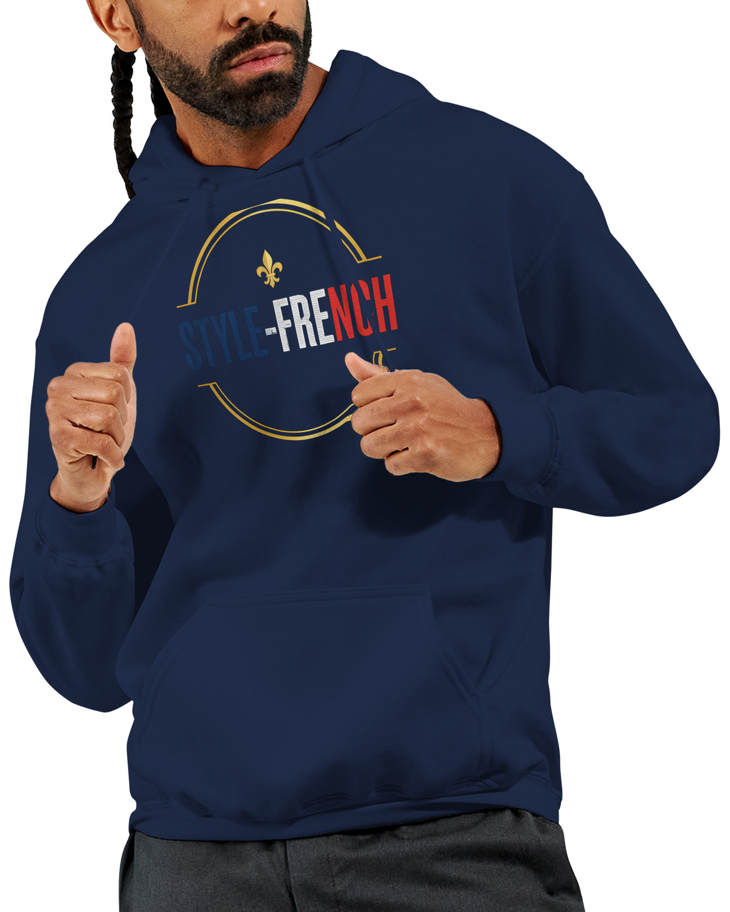 Sweat à Capuche Homme « Né en France » – Premium Confort et Style