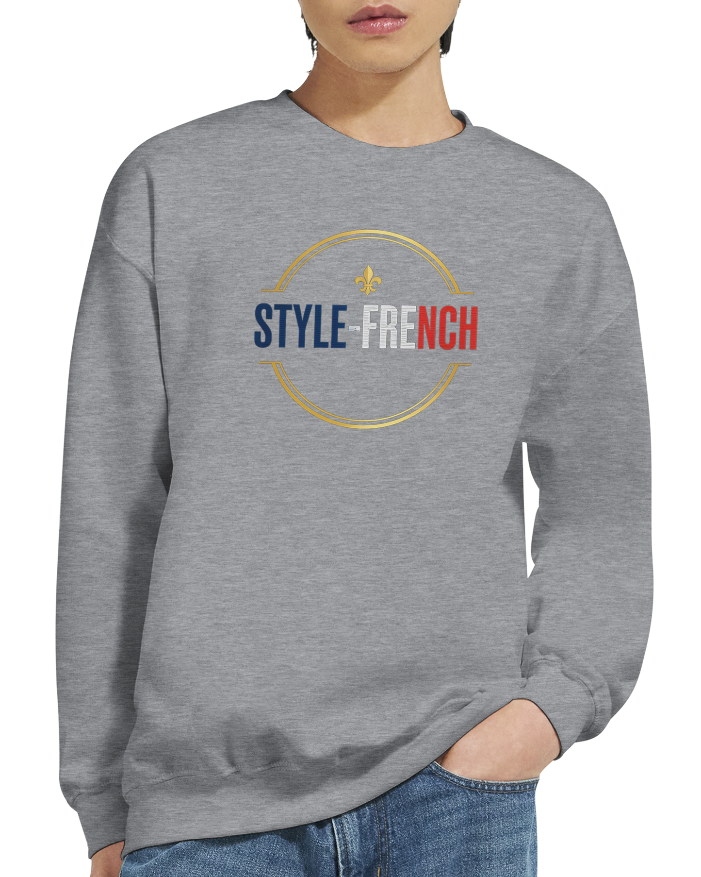 Sweat-shirt Homme France - Premium Cotton Blend Crewneck