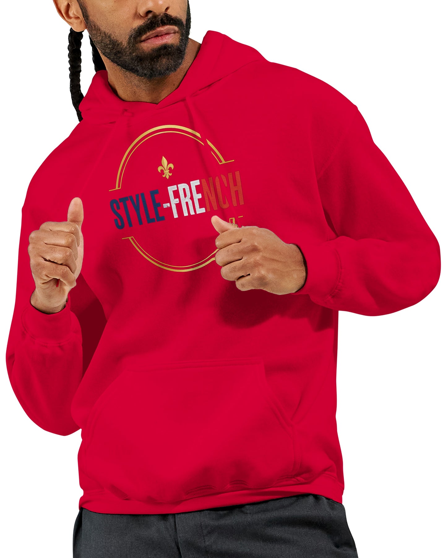 Sweat à capuche Debout la France pour homme – Hoodie premium en coton mélangé