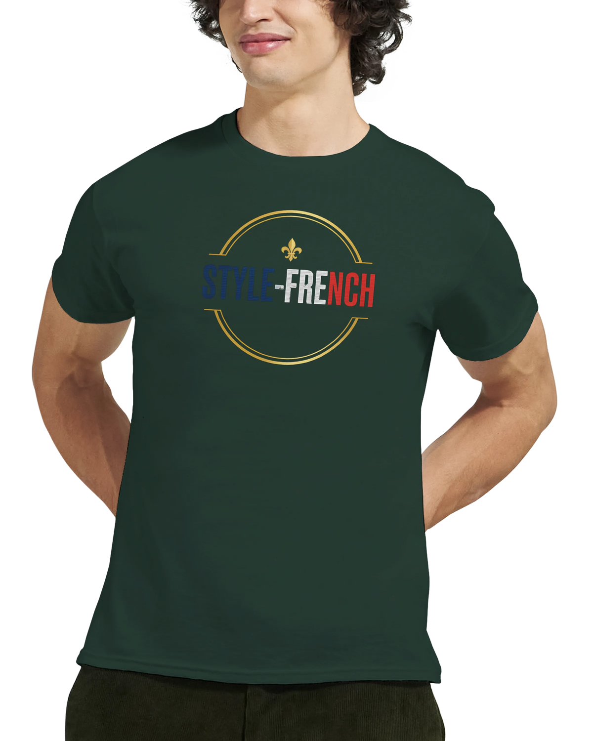 T-Shirt Premium 'Né en France' – Coton Épais à Coupe Classique