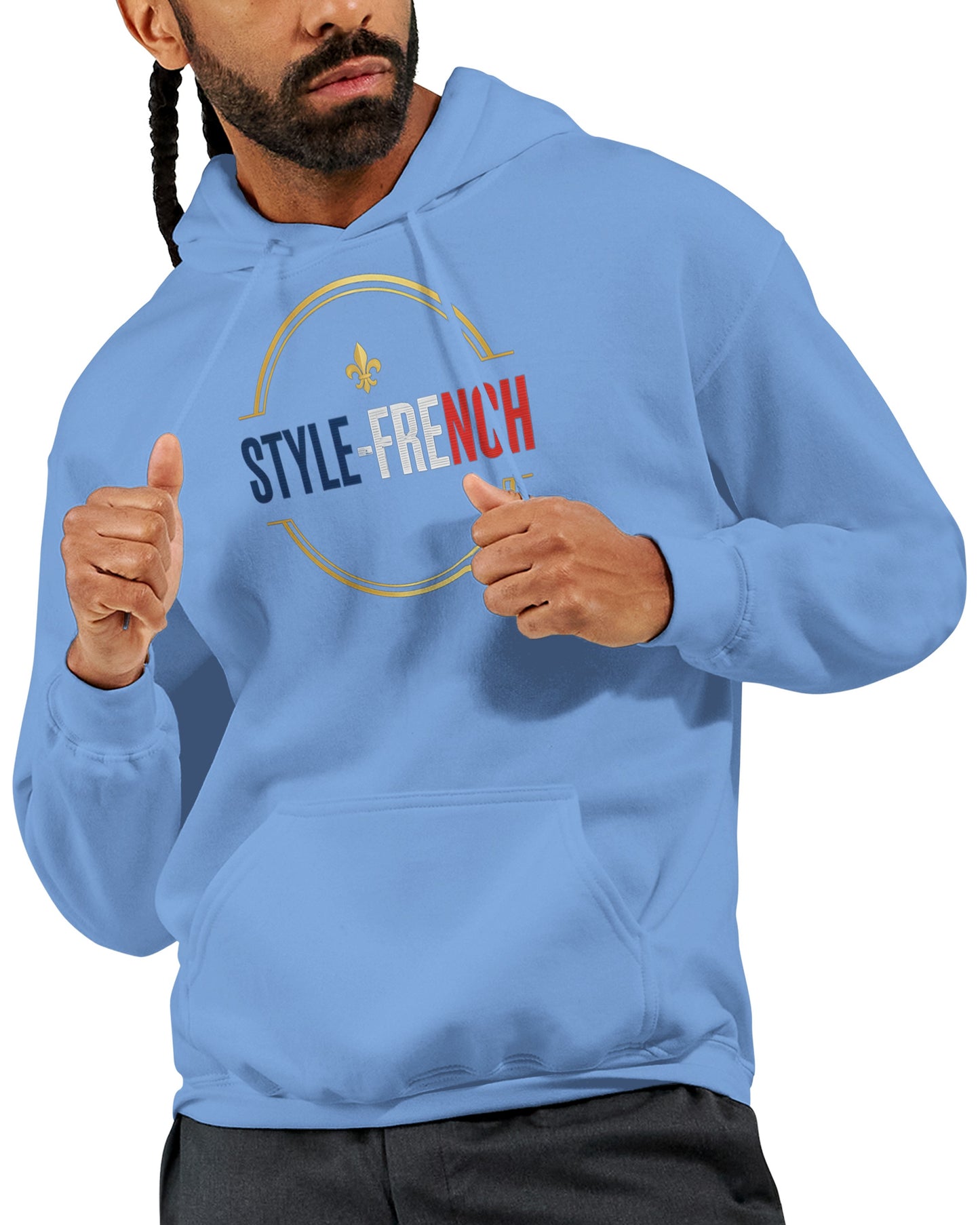 Sweat à capuche Debout la France pour homme – Hoodie premium en coton mélangé