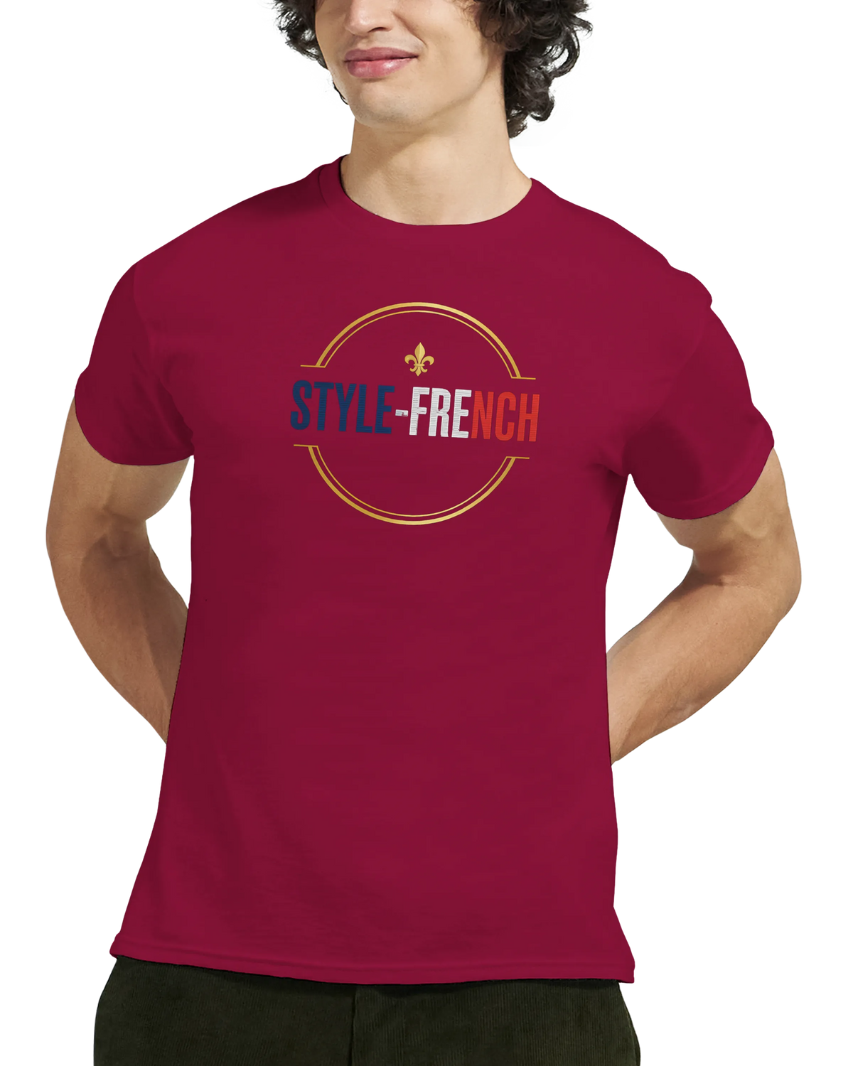 T-Shirt Premium 'Né en France' – Coton Épais à Coupe Classique