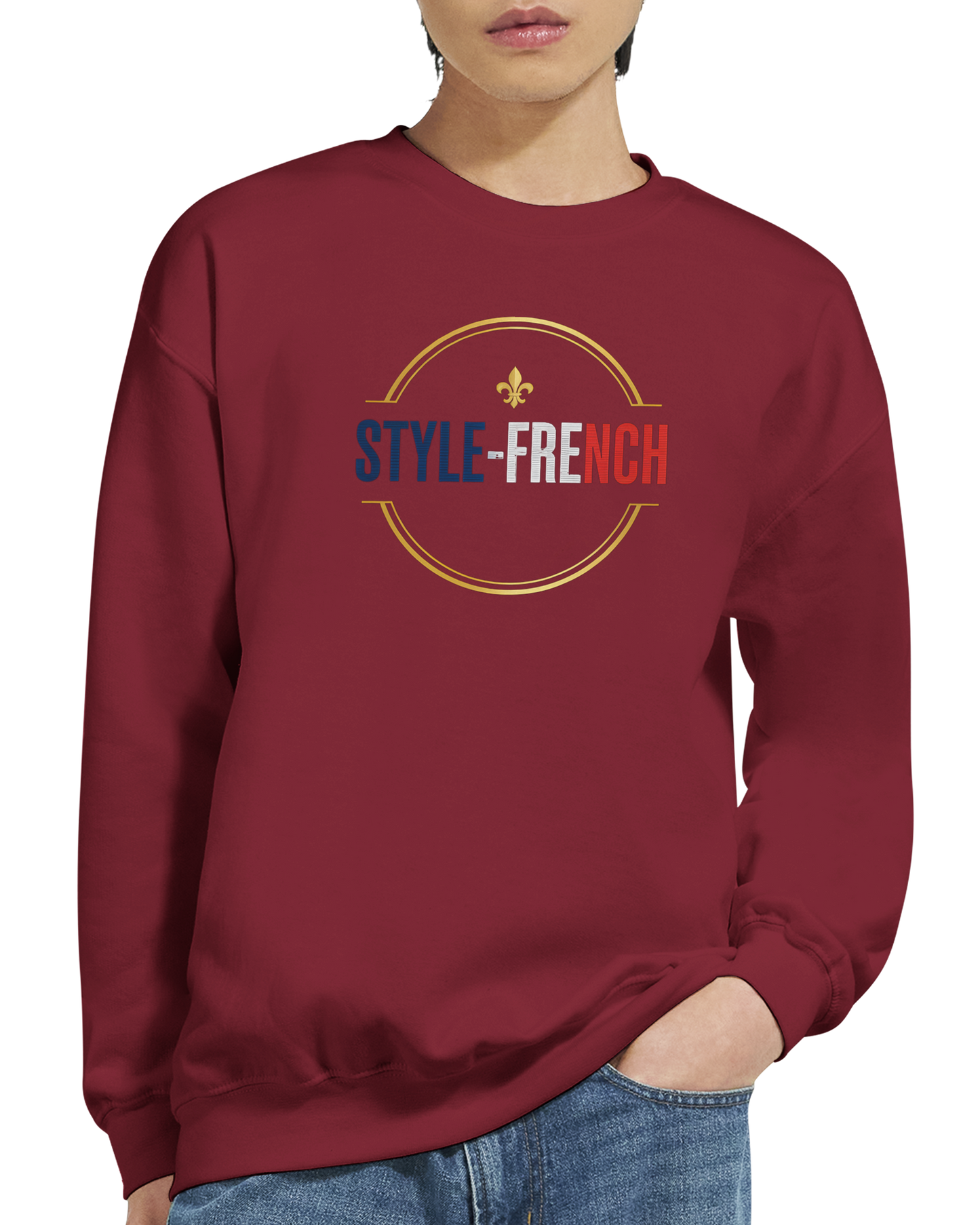 Sweat-shirt Homme « Né en France » – Confort Premium et Design Durable