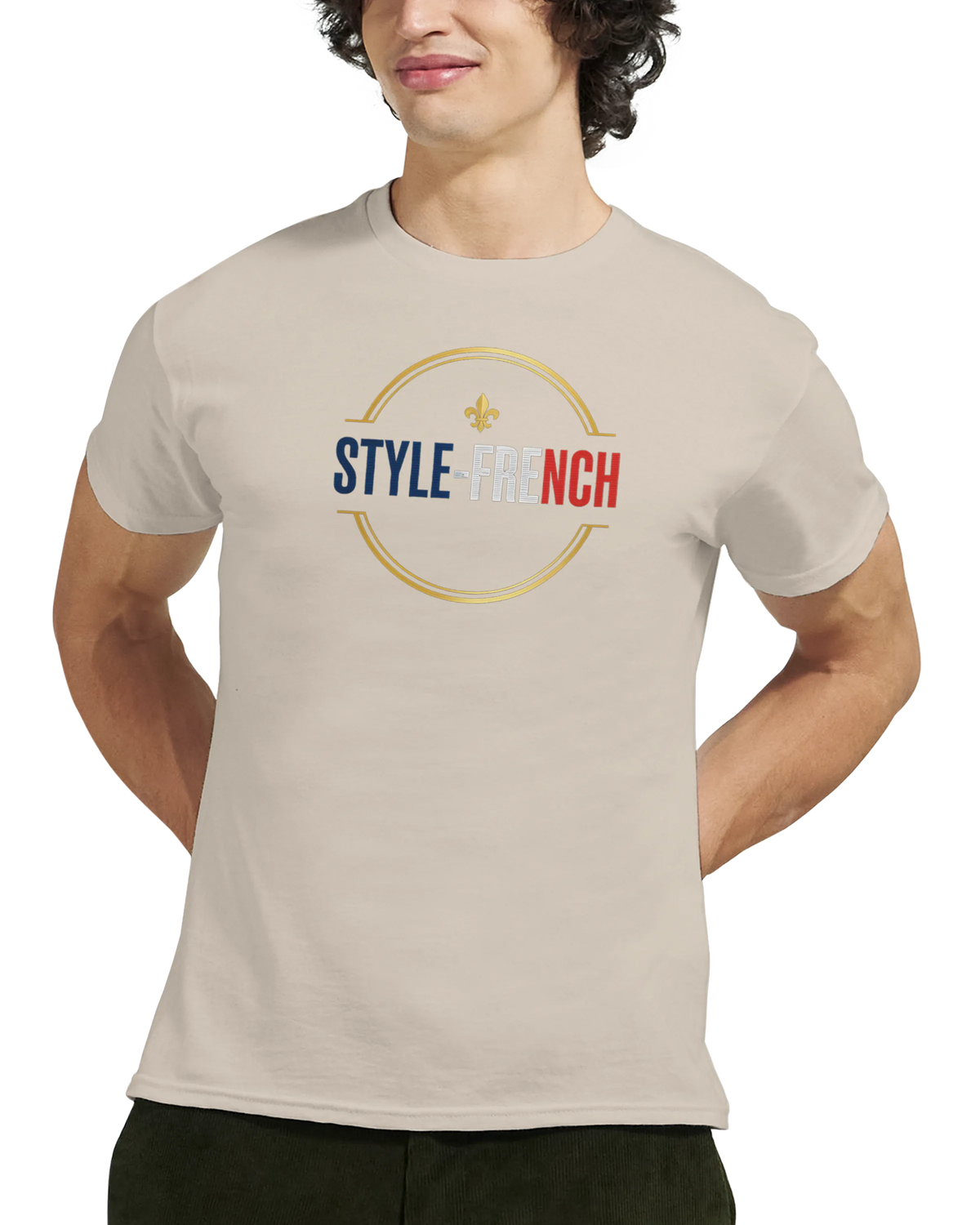T-Shirt Premium 'Né en France' – Coton Épais à Coupe Classique