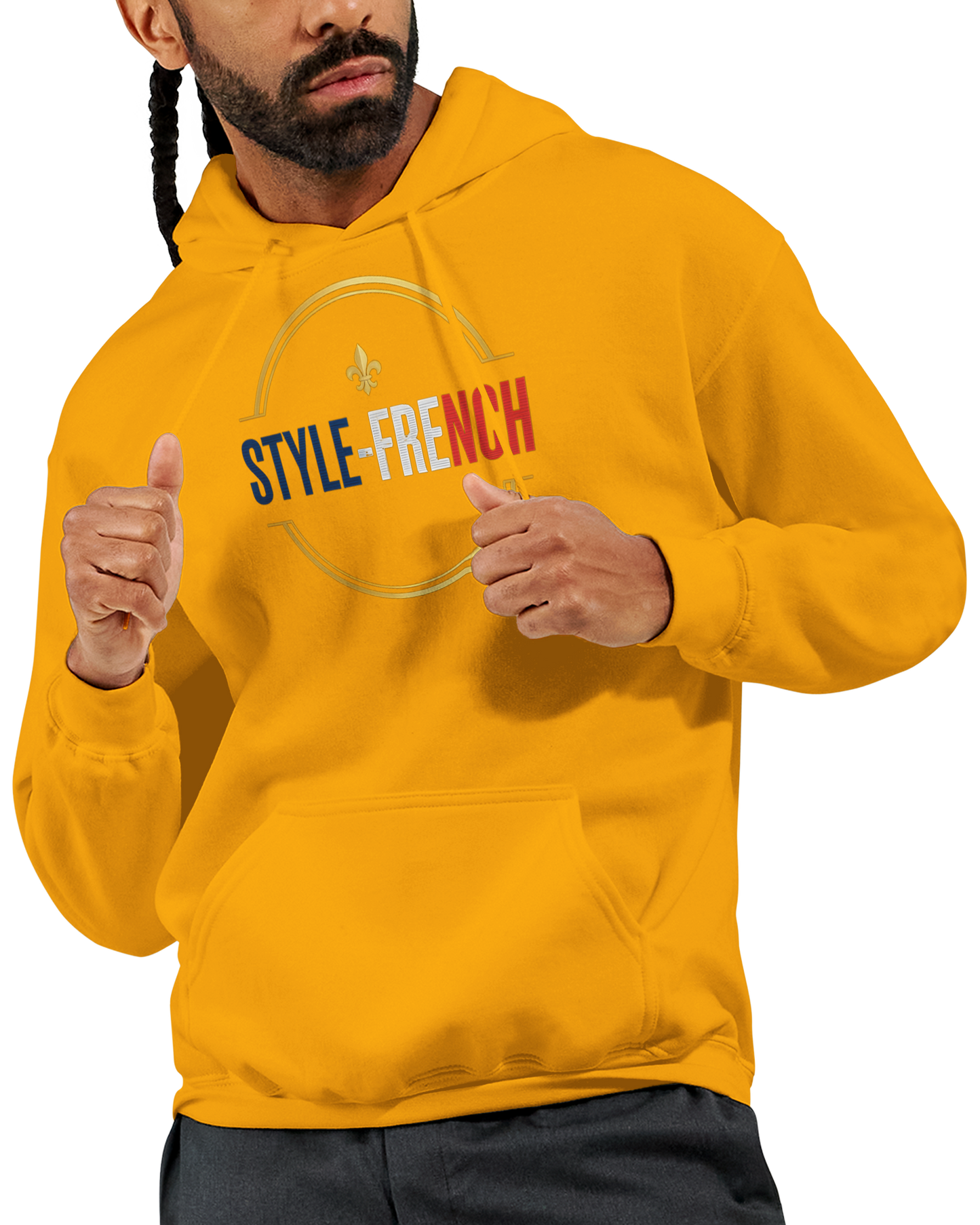 Sweat à capuche homme Fils de France – Hoodie premium en coton mélangé