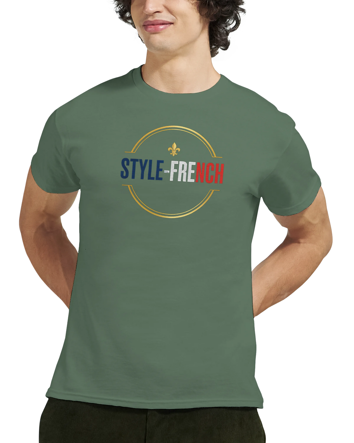 T-Shirt Premium 'Né en France' – Coton Épais à Coupe Classique