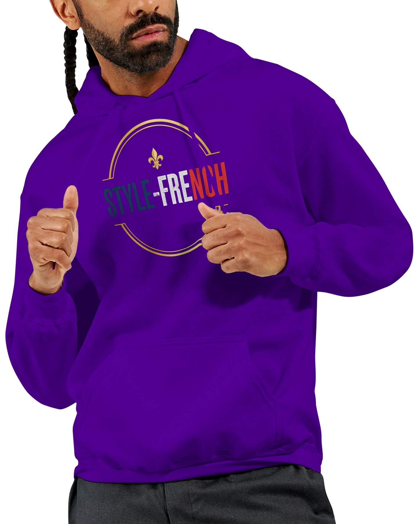 Sweat à capuche unisexe Tours France – Design Ville Iconique