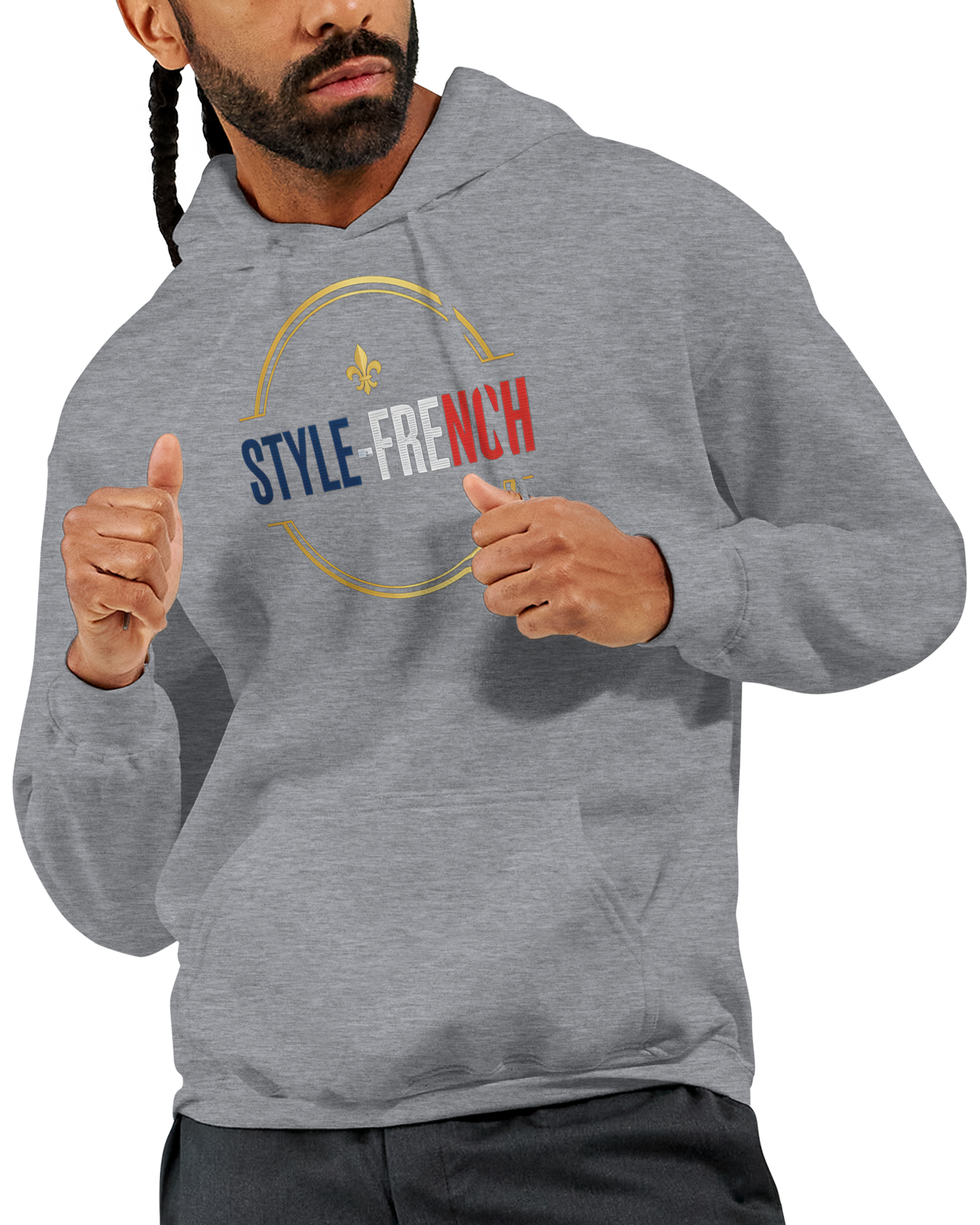 Sweat à capuche Gardien de France pour homme – Hoodie premium en coton mélangé