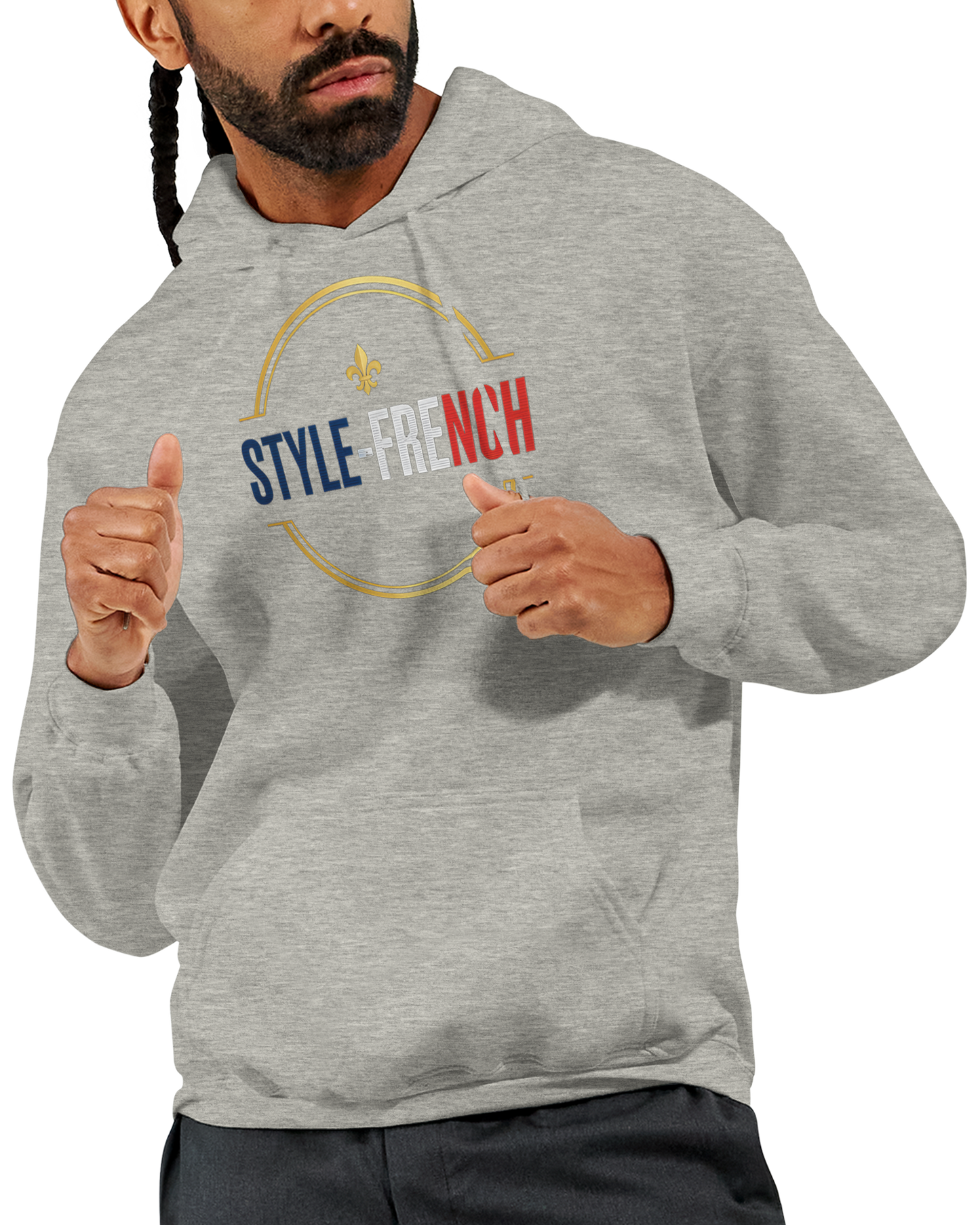 Sweat à capuche homme Fils de France – Hoodie premium en coton mélangé
