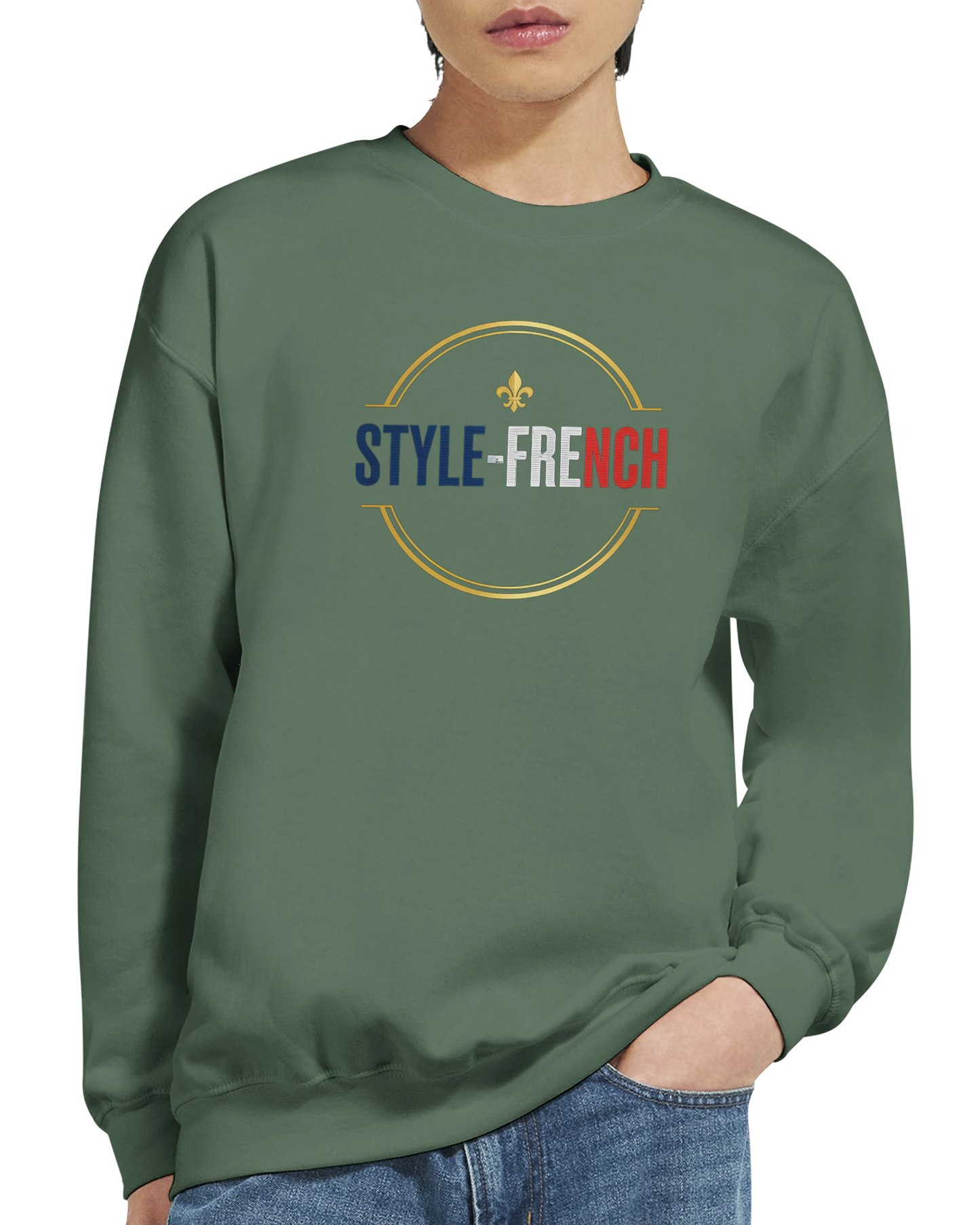 Sweat-shirt Homme France - Premium Cotton Blend Crewneck
