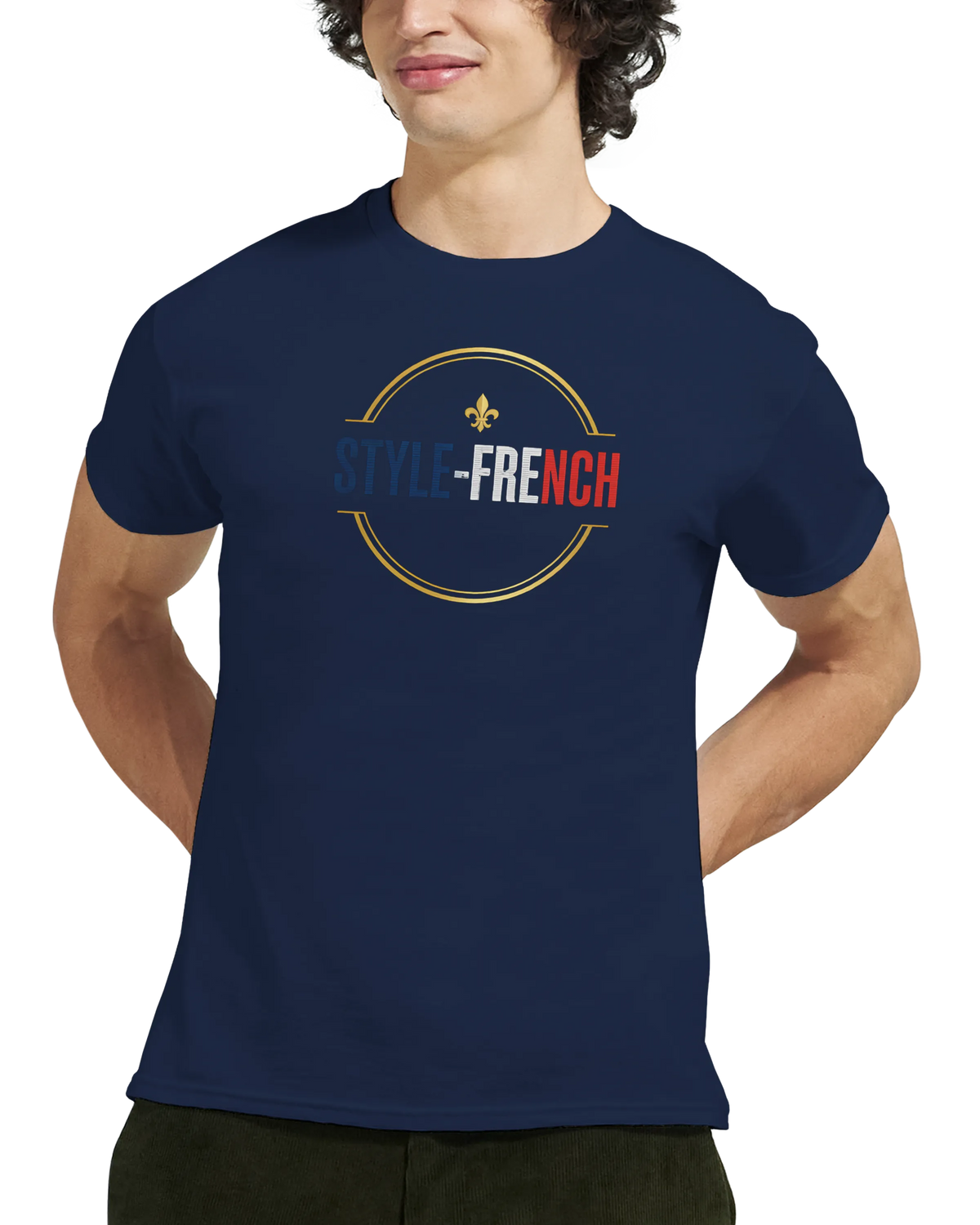 T-Shirt Premium 'Né en France' – Coton Épais à Coupe Classique