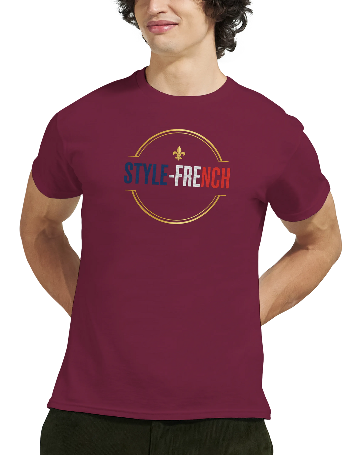 T-Shirt Premium 'Né en France' – Coton Épais à Coupe Classique
