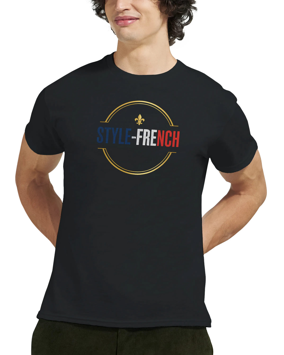 T-Shirt Premium 'Né en France' – Coton Épais à Coupe Classique