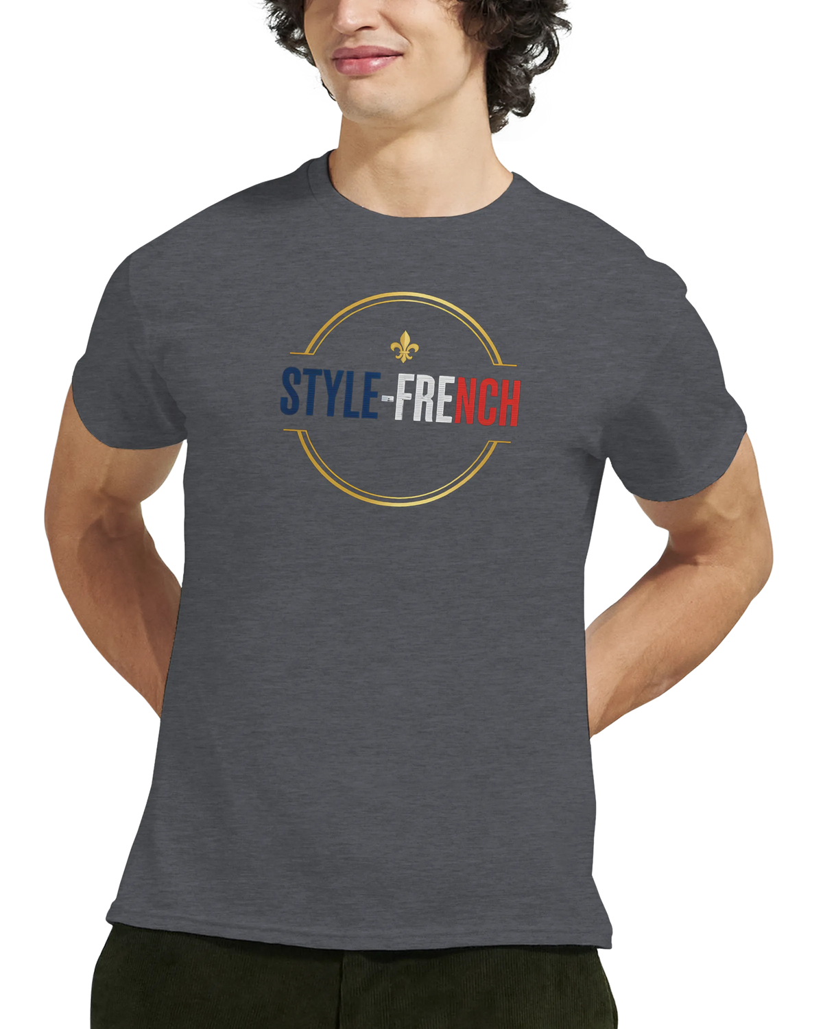 T-Shirt Premium 'Né en France' – Coton Épais à Coupe Classique
