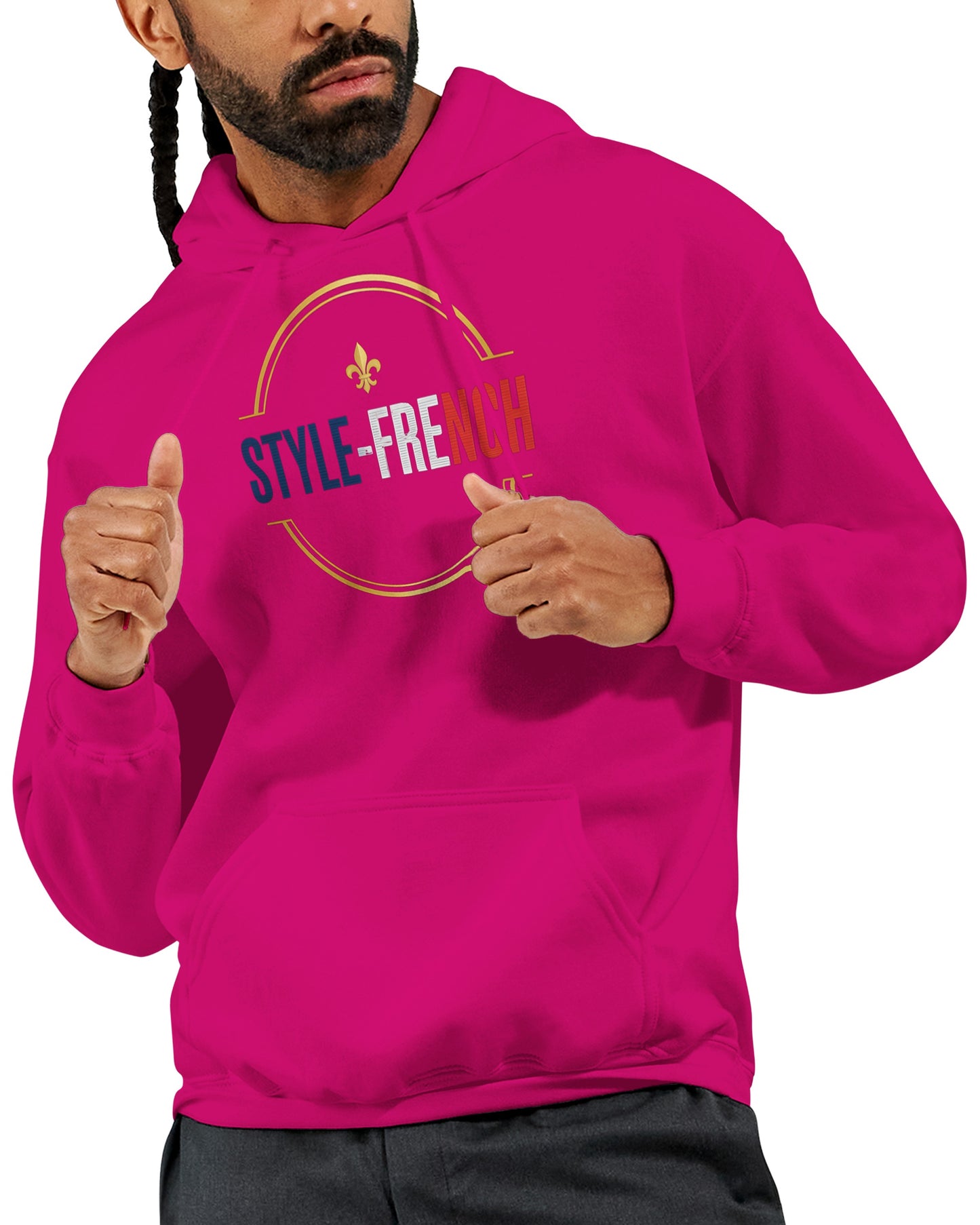 Sweat à capuche Debout la France pour homme – Hoodie premium en coton mélangé