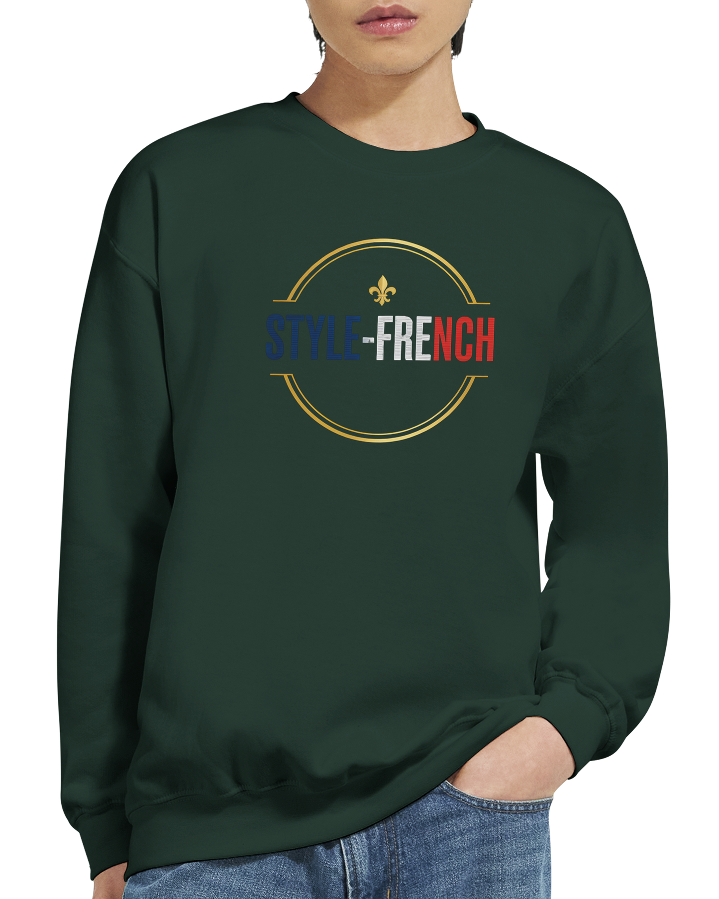 Sweat-shirt Reims – Sweat à col rond confortable en coton mélangé