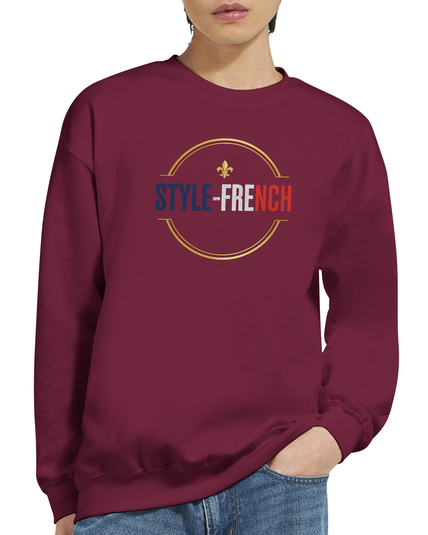 Sweat-shirt Homme « Né en France » – Confort Premium et Design Durable