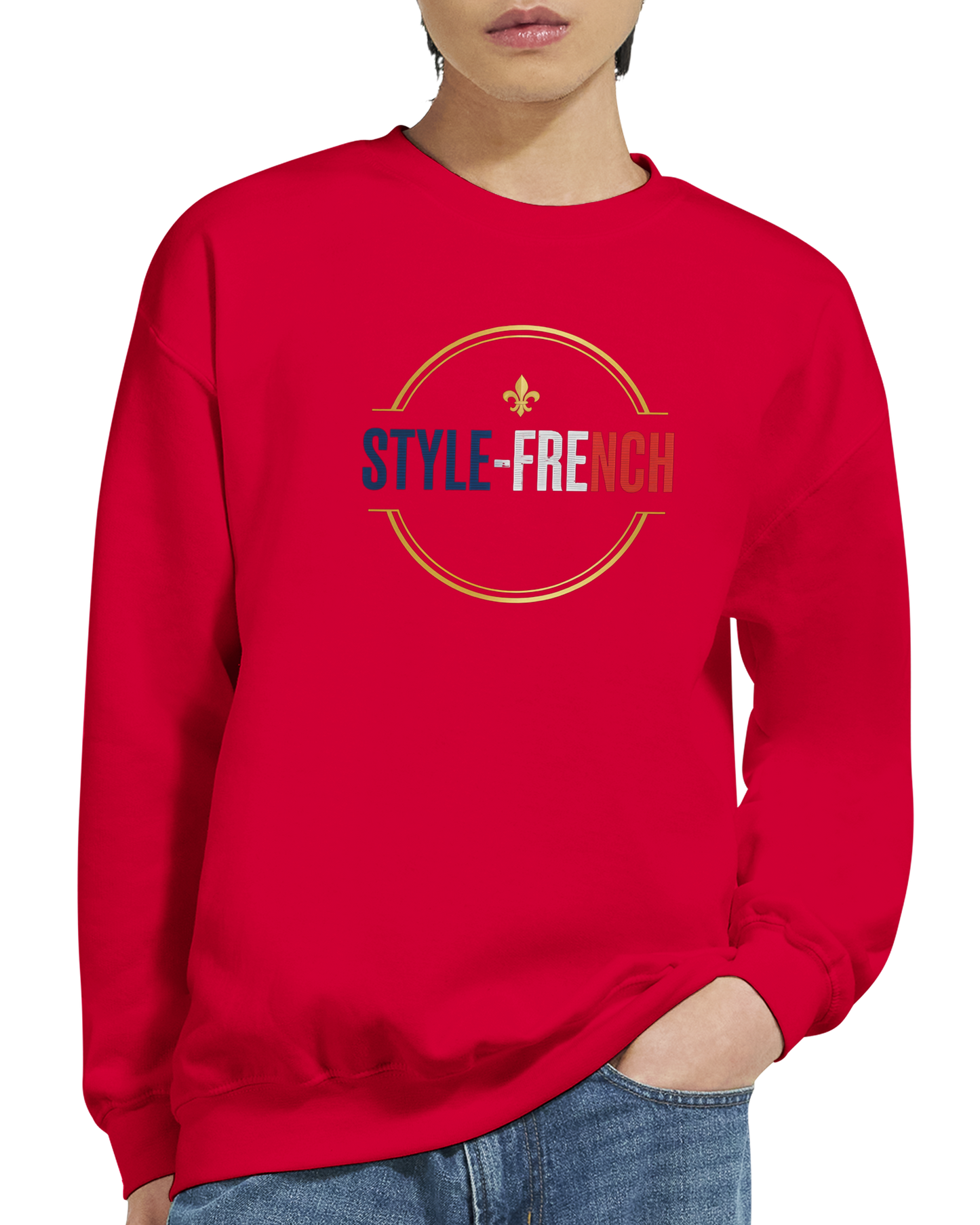 Sweat-shirt Reims – Sweat à col rond confortable en coton mélangé