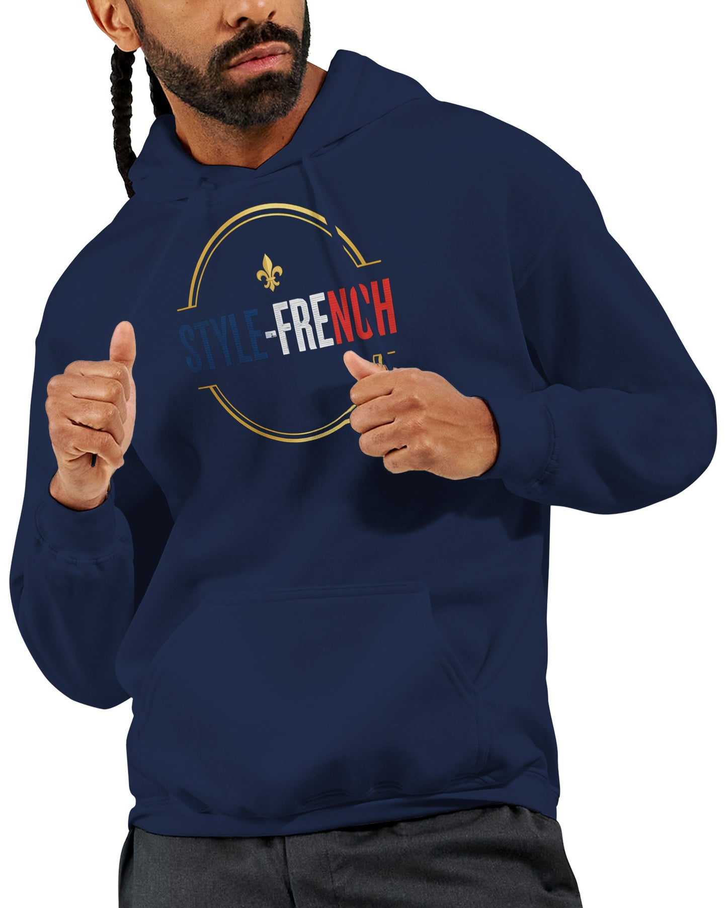 Sweat à capuche Debout la France pour homme – Hoodie premium en coton mélangé