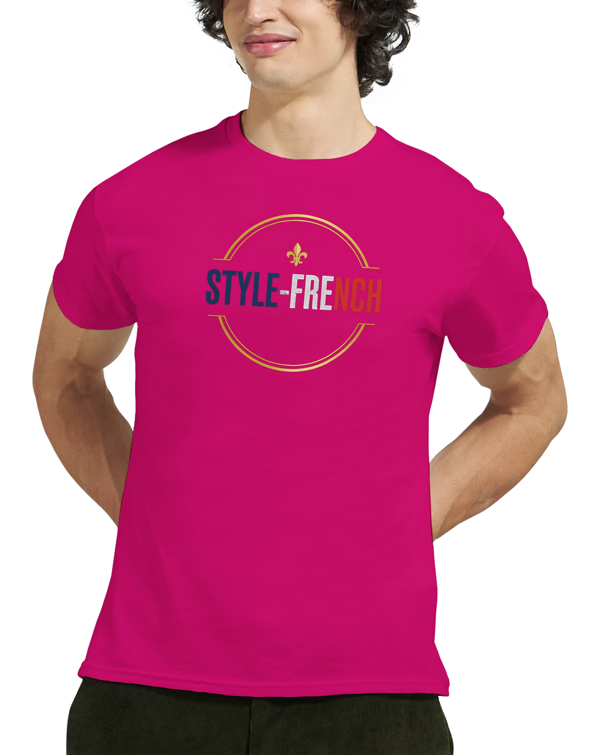 T-Shirt Premium 'Né en France' – Coton Épais à Coupe Classique