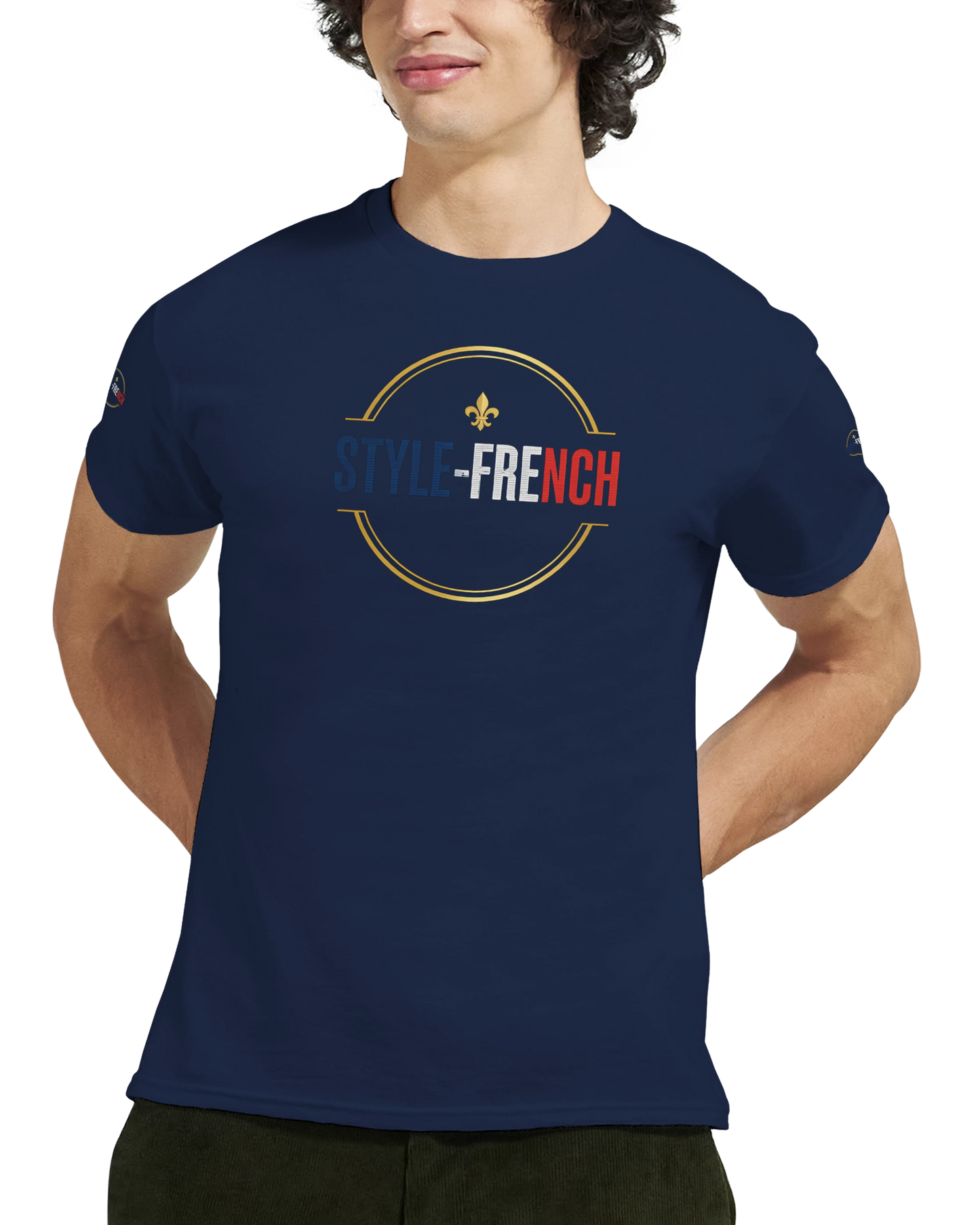 T-shirt Homme Œil de la République - Coton Épais à Coupe Classique