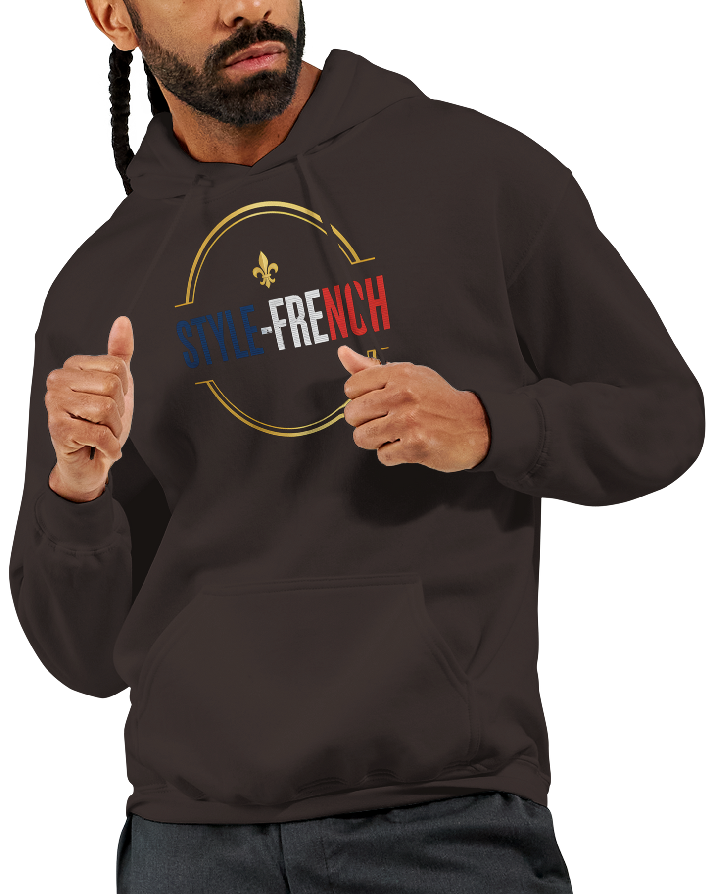 Sweat à capuche Gardien de France pour homme – Hoodie premium en coton mélangé