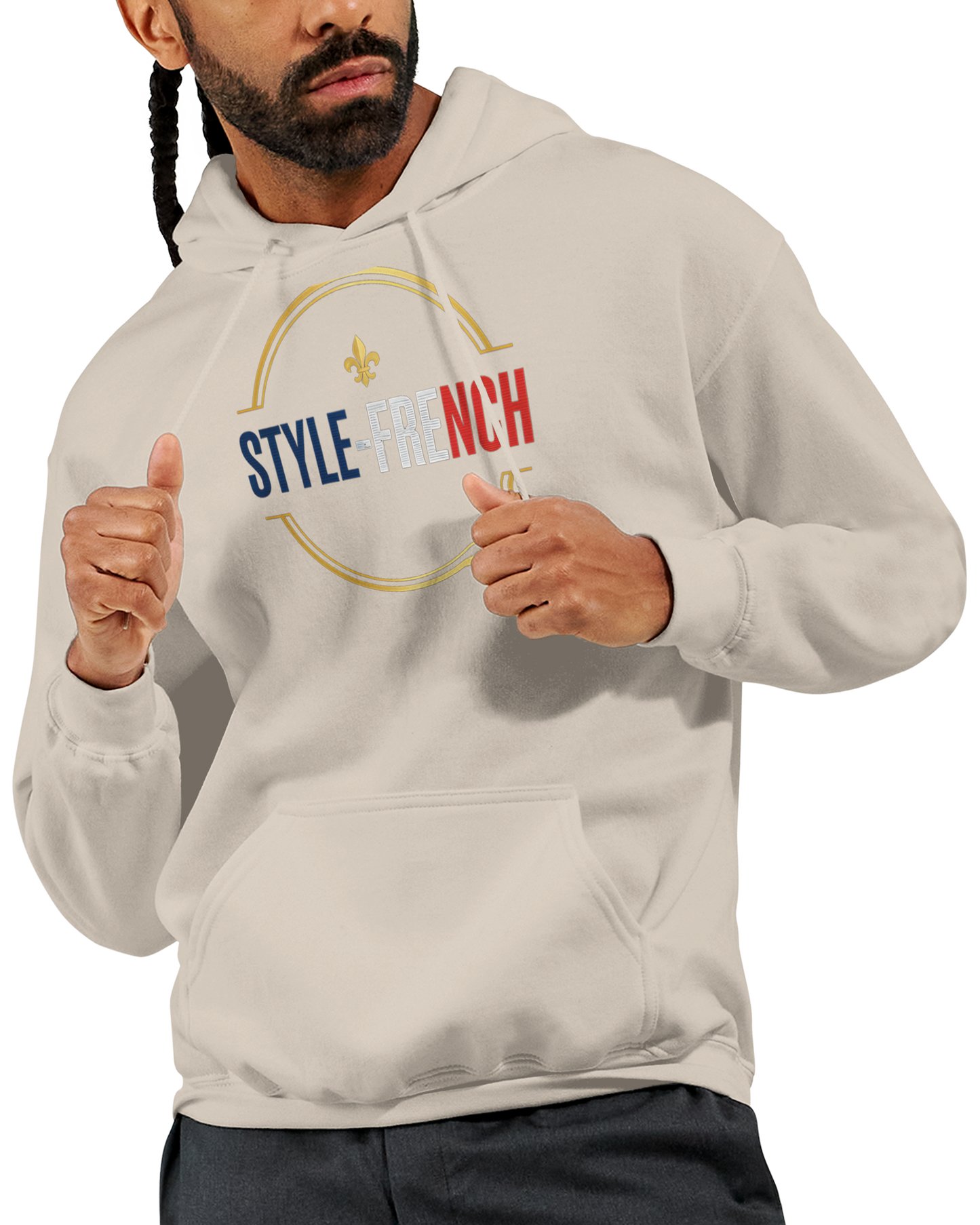 Sweat à Capuche Homme « Né en France » – Premium Confort et Style