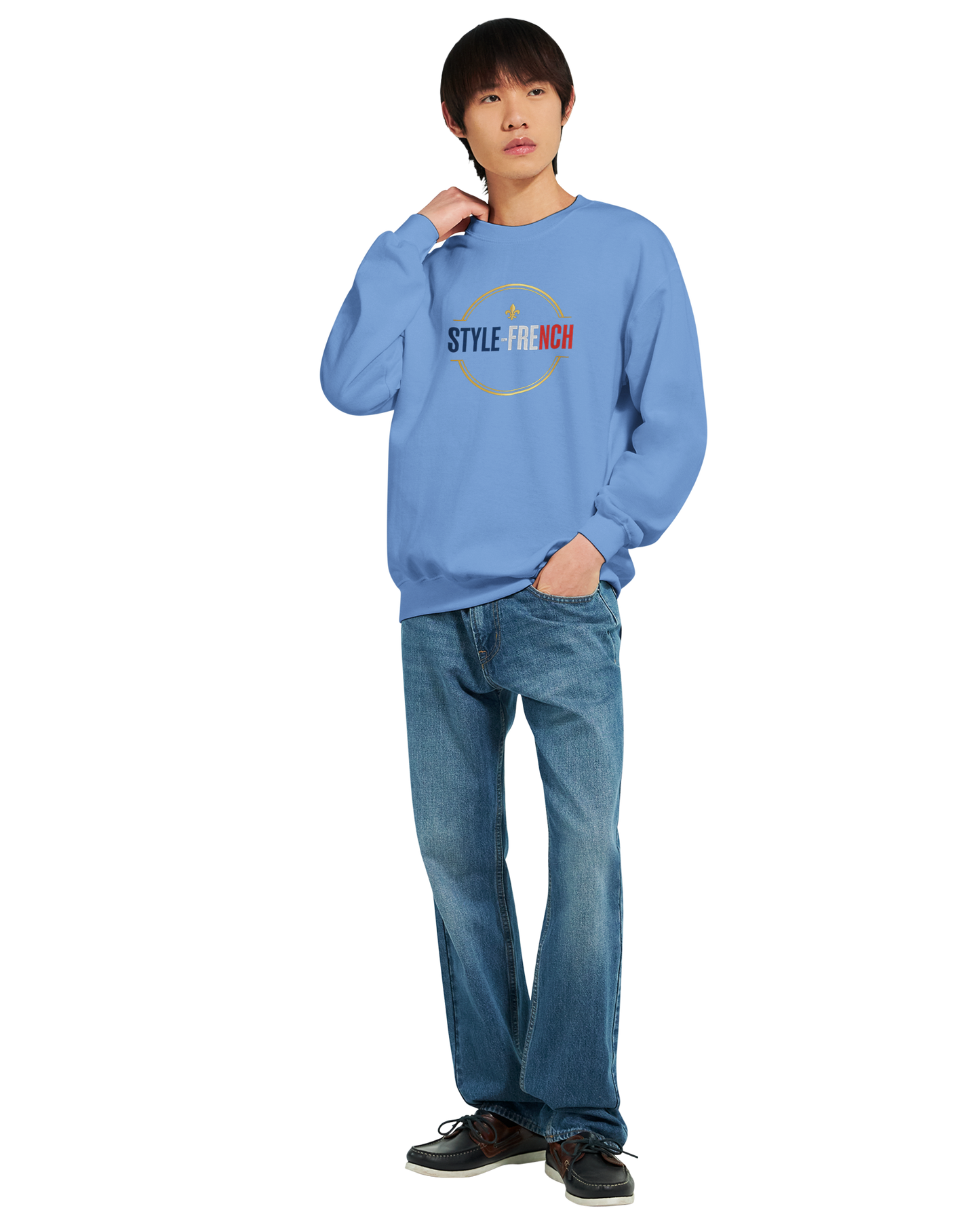 Sweat-shirt Homme « Né en France » – Confort Premium et Design Durable