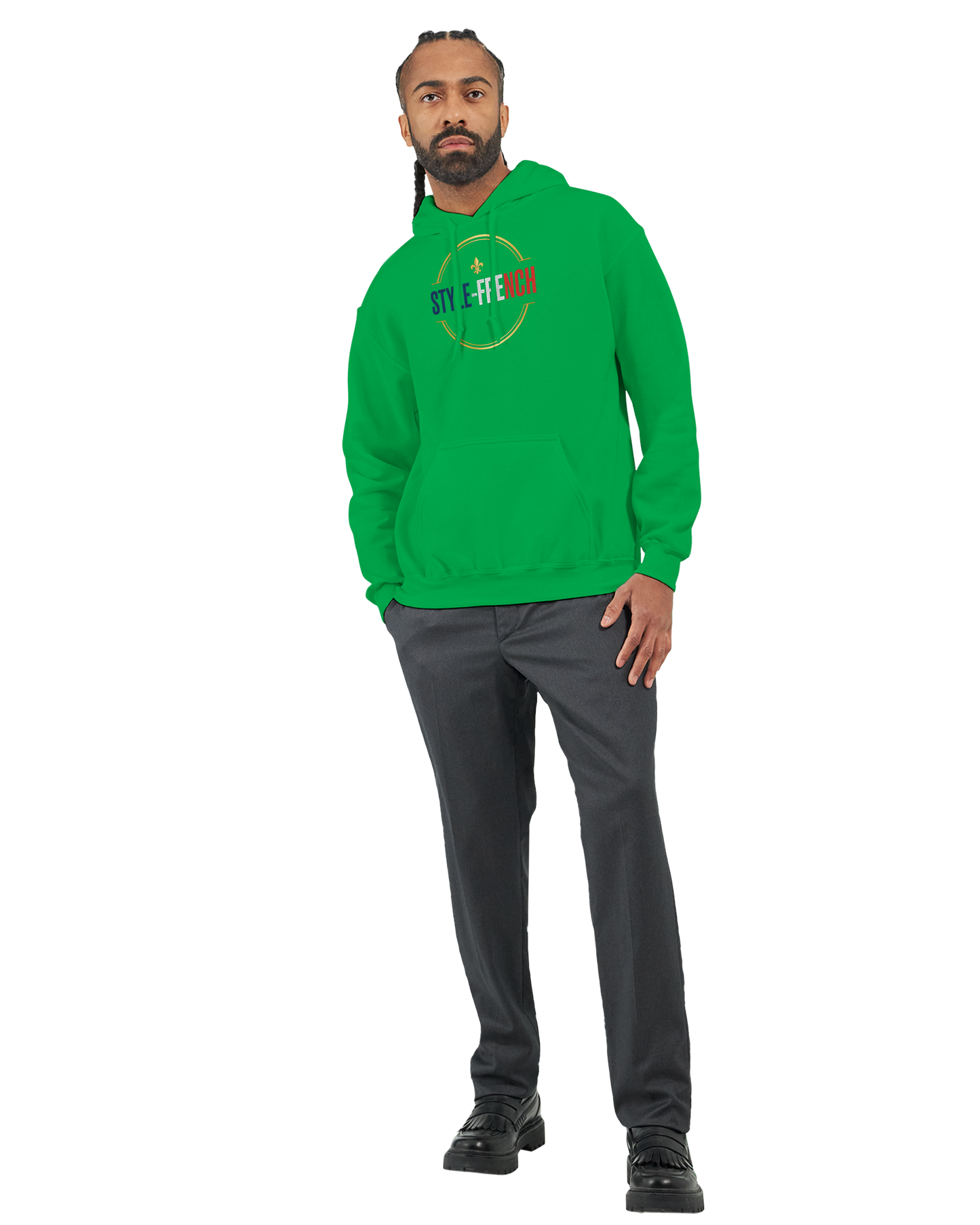Sweat à capuche unisexe bordeaux Ville de France - Confort premium
