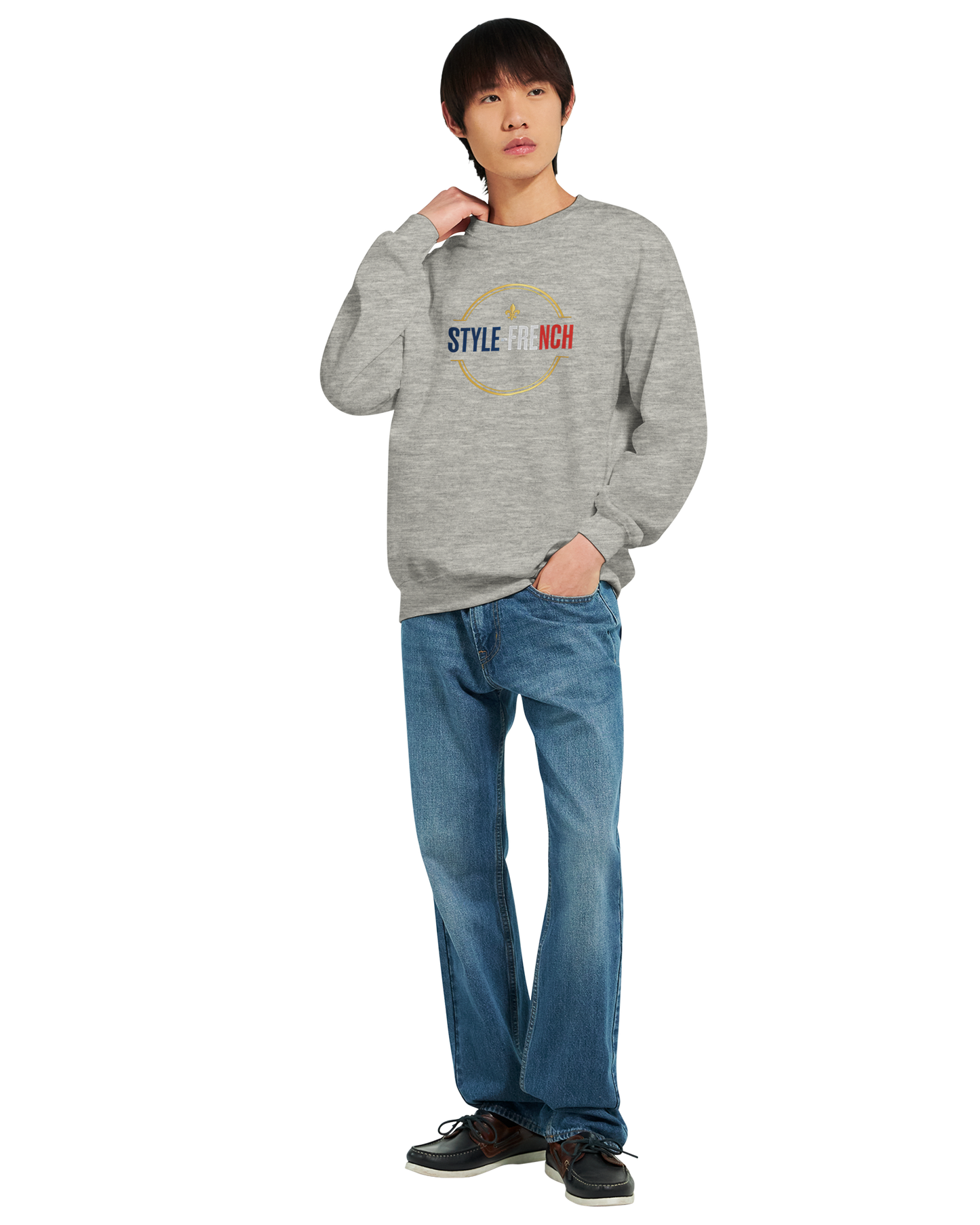 Sweat-shirt Homme « Né en France » – Confort Premium et Design Durable