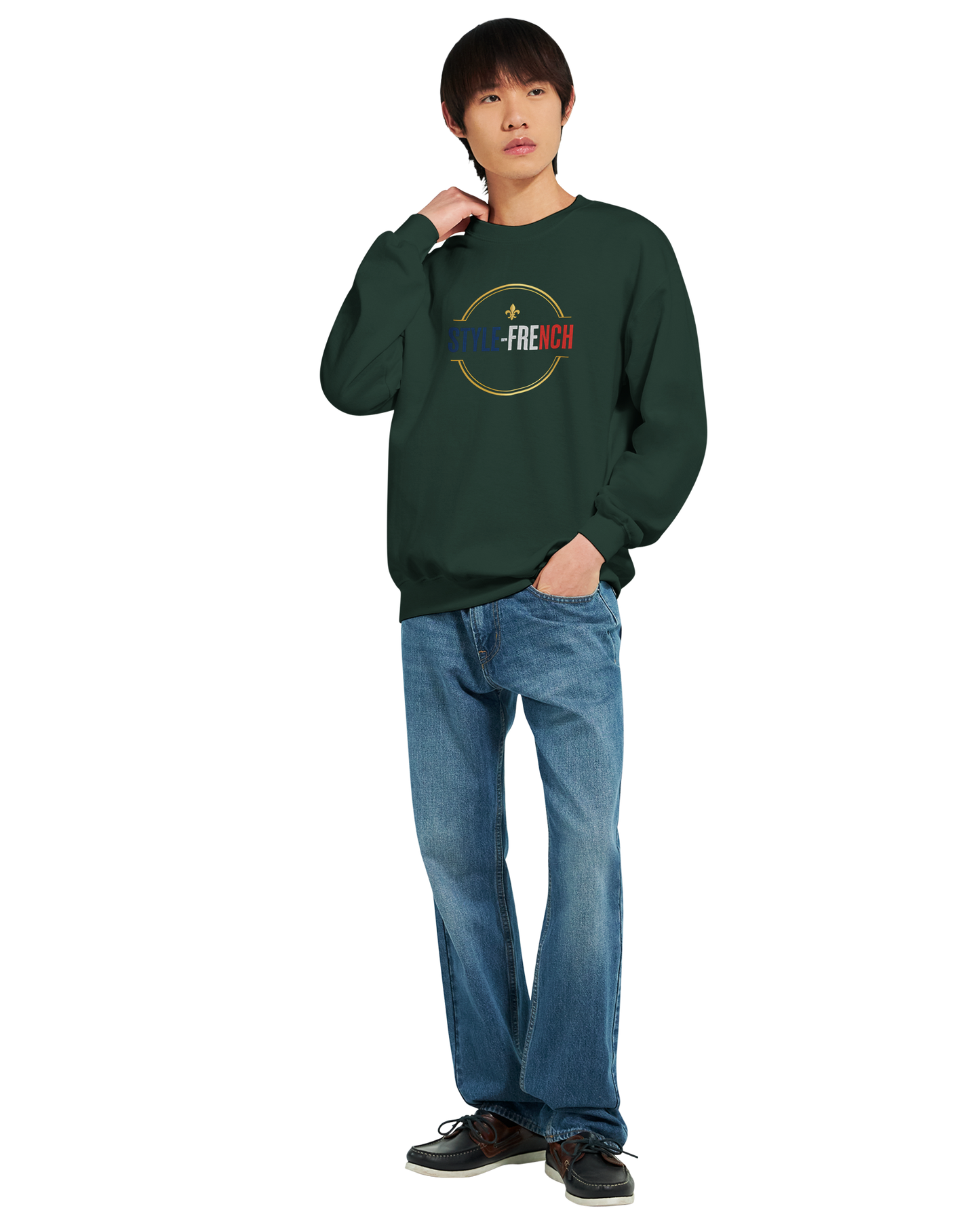 Sweat-shirt Homme « Né en France » – Confort Premium et Design Durable