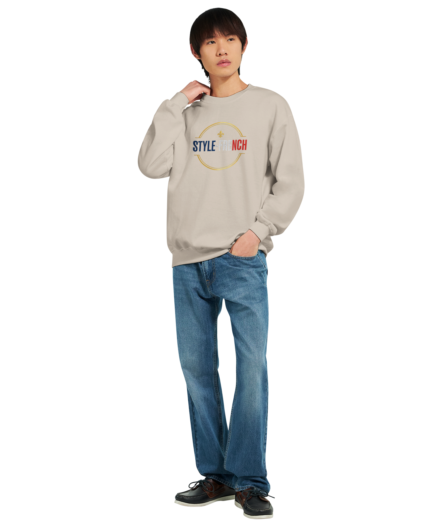 Sweat-shirt Homme « Né en France » – Confort Premium et Design Durable