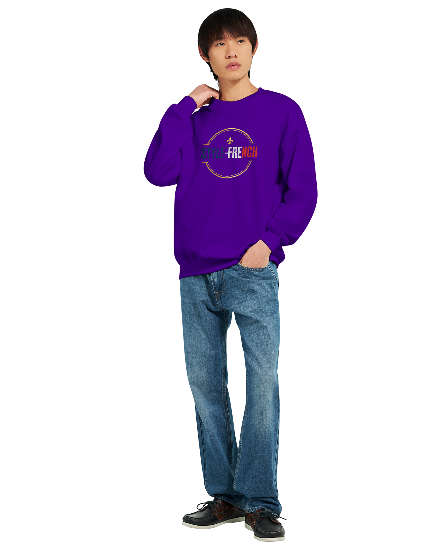 Sweat-shirt Homme Vive la France – Confort et Style Patriotique