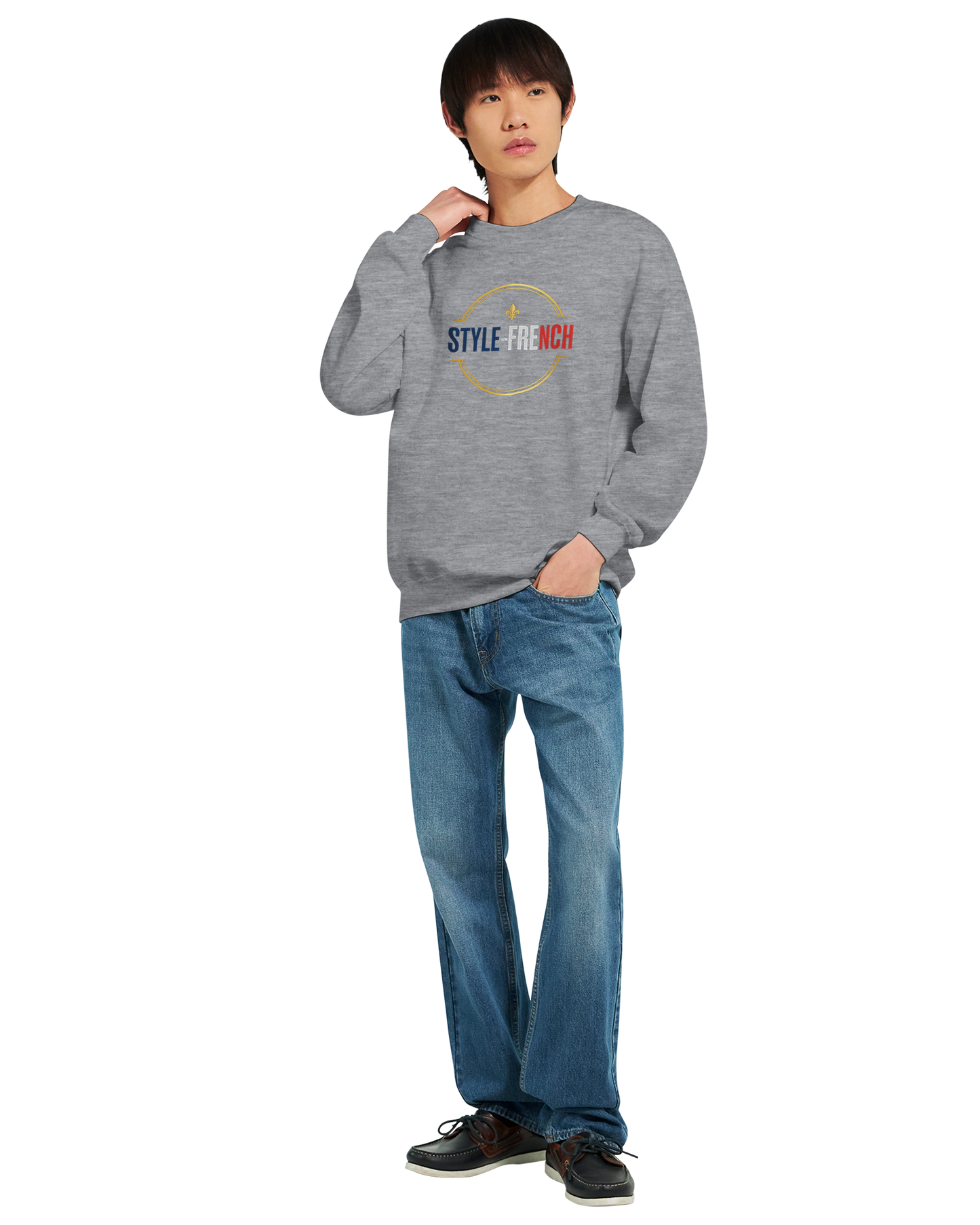 Sweat-shirt Homme « Né en France » – Confort Premium et Design Durable