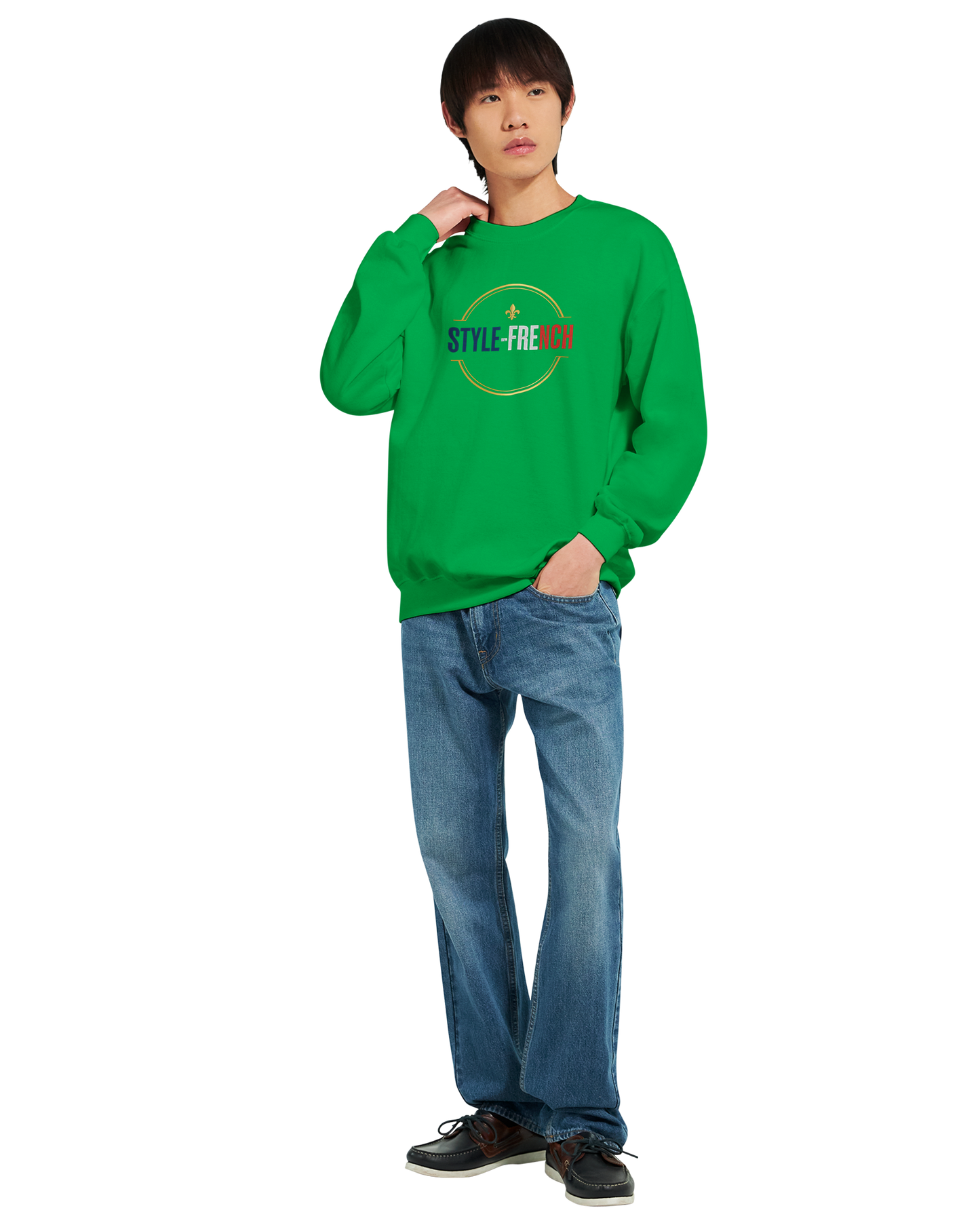 Sweat-shirt Homme « Né en France » – Confort Premium et Design Durable